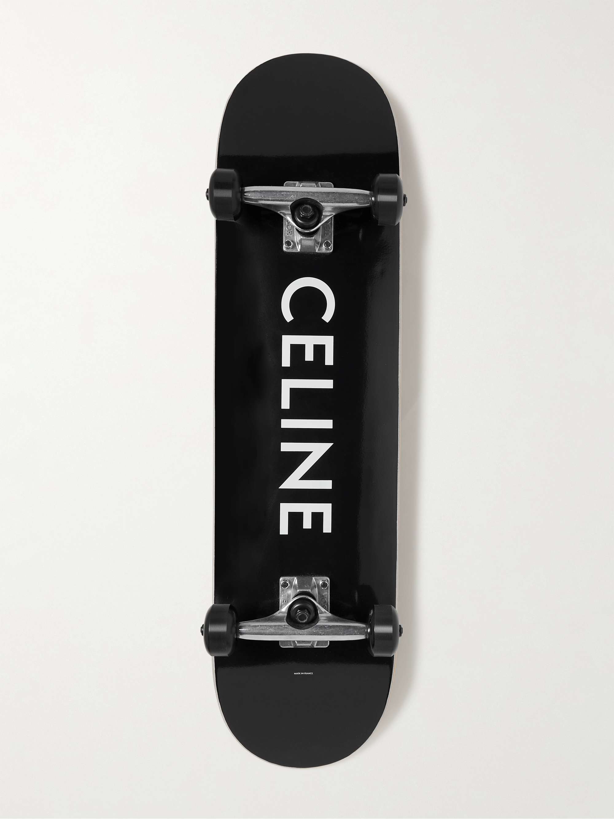 Celine Homme Men's Logo-Print Wooden Skateboard