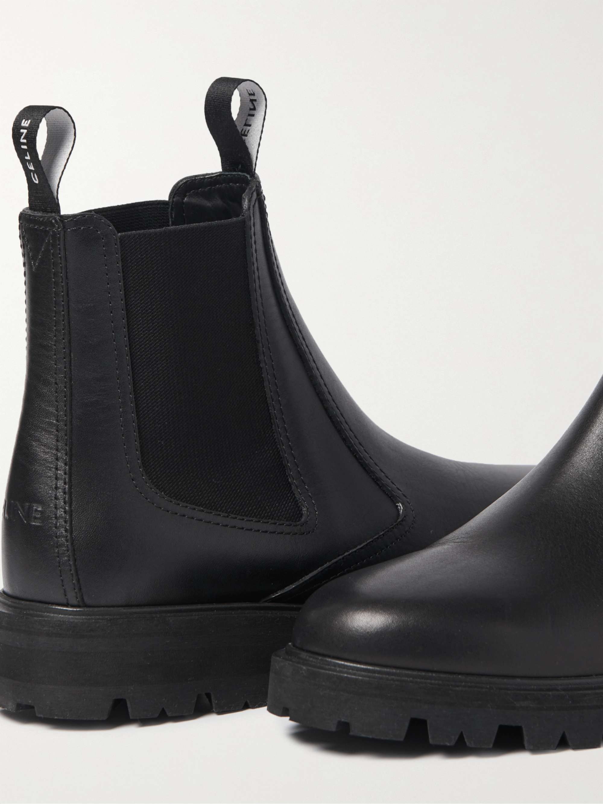 Black Margaret Leather Chelsea Boots | CELINE HOMME | MR PORTER