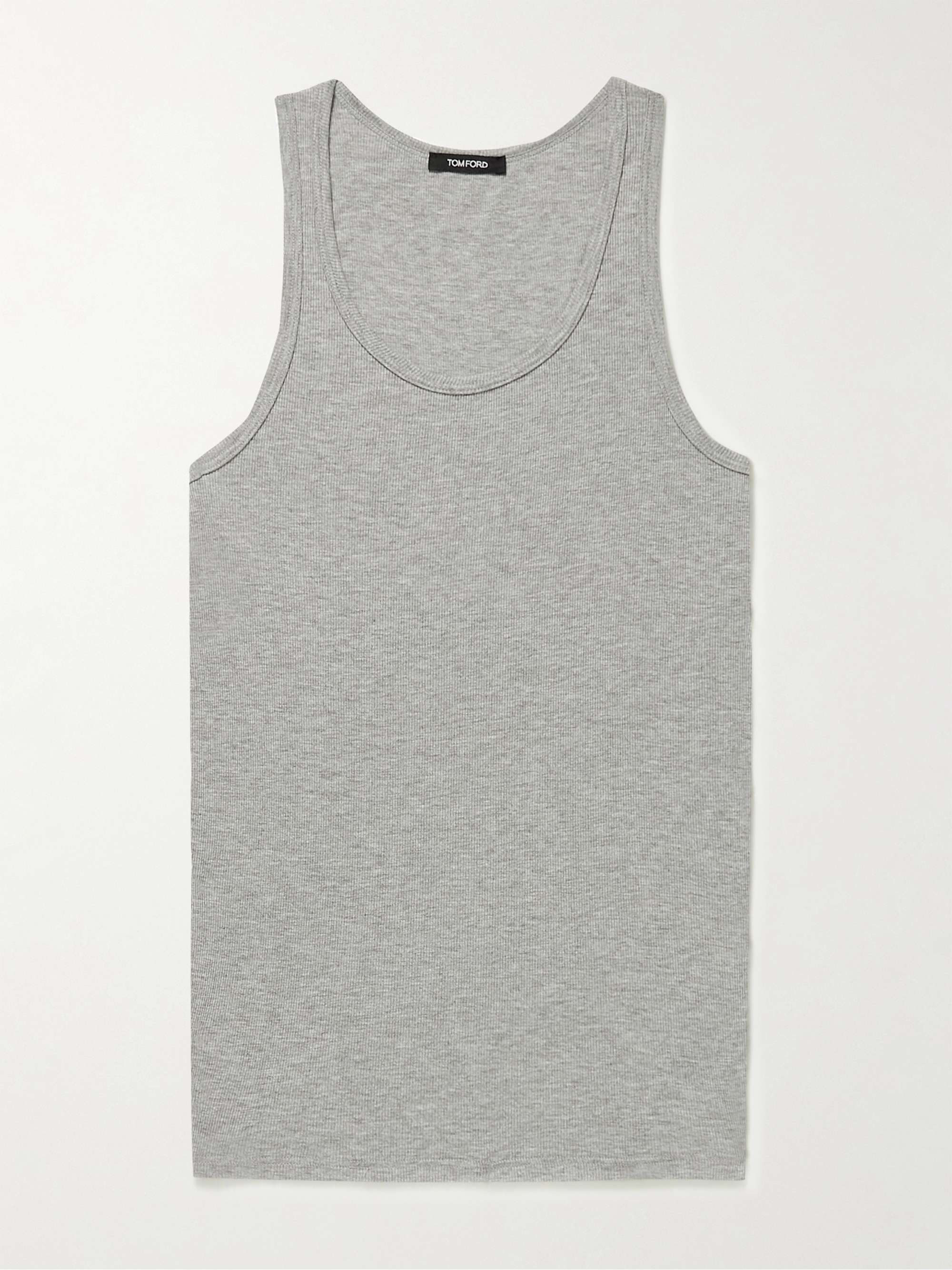 TOM FORD Ribbed Cotton and Modal-Blend Tank Top | MR PORTER