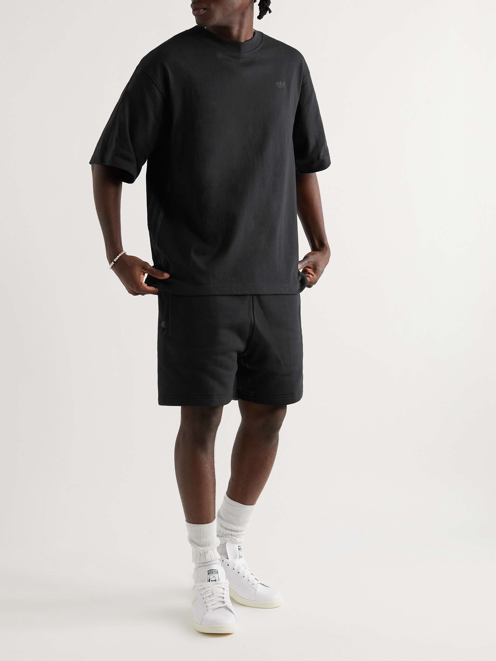 ADIDAS ORIGINALS Essentials Logo-Appliquéd Cotton-Blend Jersey Drawstring  Shorts | MR PORTER