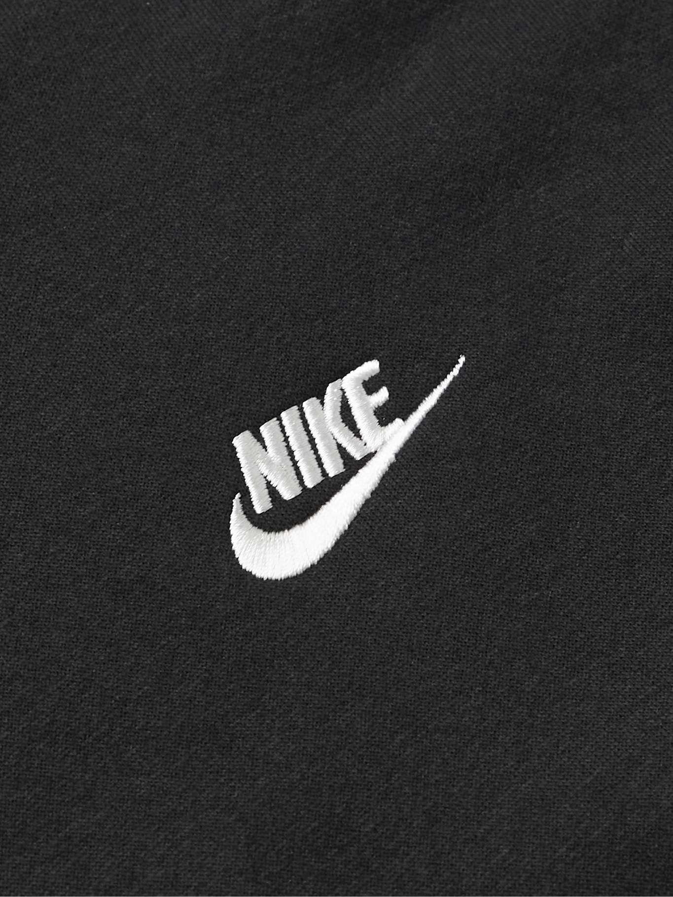 NIKE Sportswear Club Logo-Embroidered Cotton-Blend Jersey Hoodie for ...