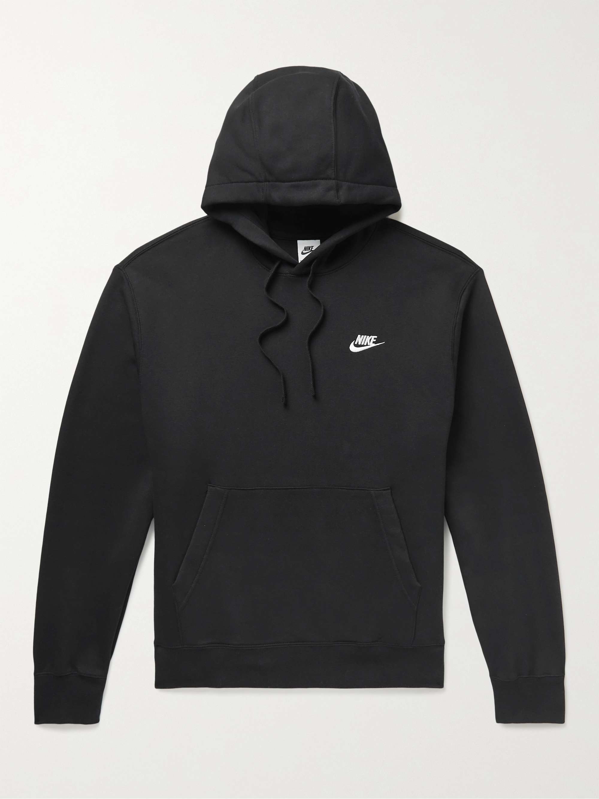 NIKE Sportswear Club Logo-Embroidered Cotton-Blend Jersey Hoodie for Men |  MR PORTER