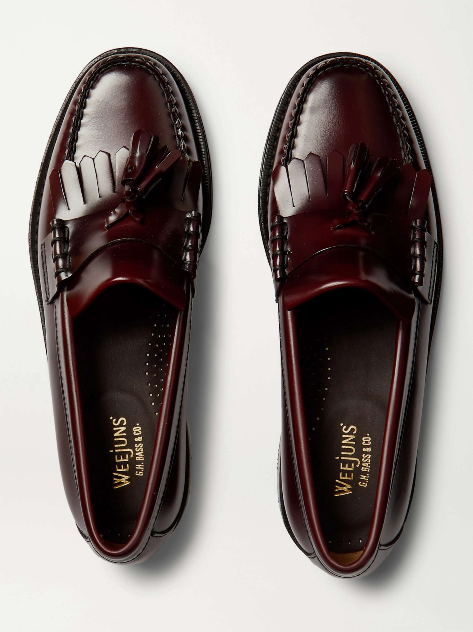 G.H. BASS & CO. Weejuns Layton Kiltie Moc II Leather Tasselled Loafers | MR  PORTER