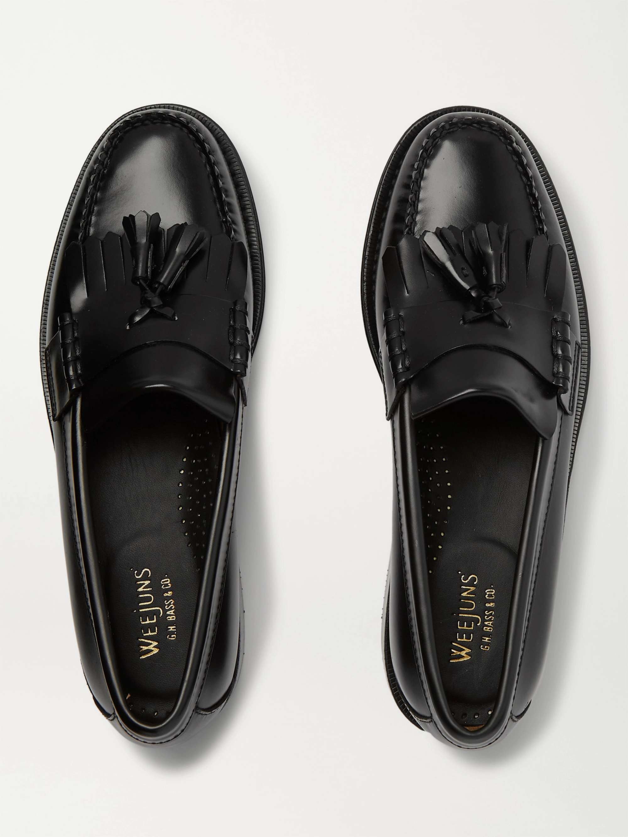 G.H. BASS & CO. Weejuns Layton Kiltie Moc II Leather Tasselled Loafers | MR  PORTER