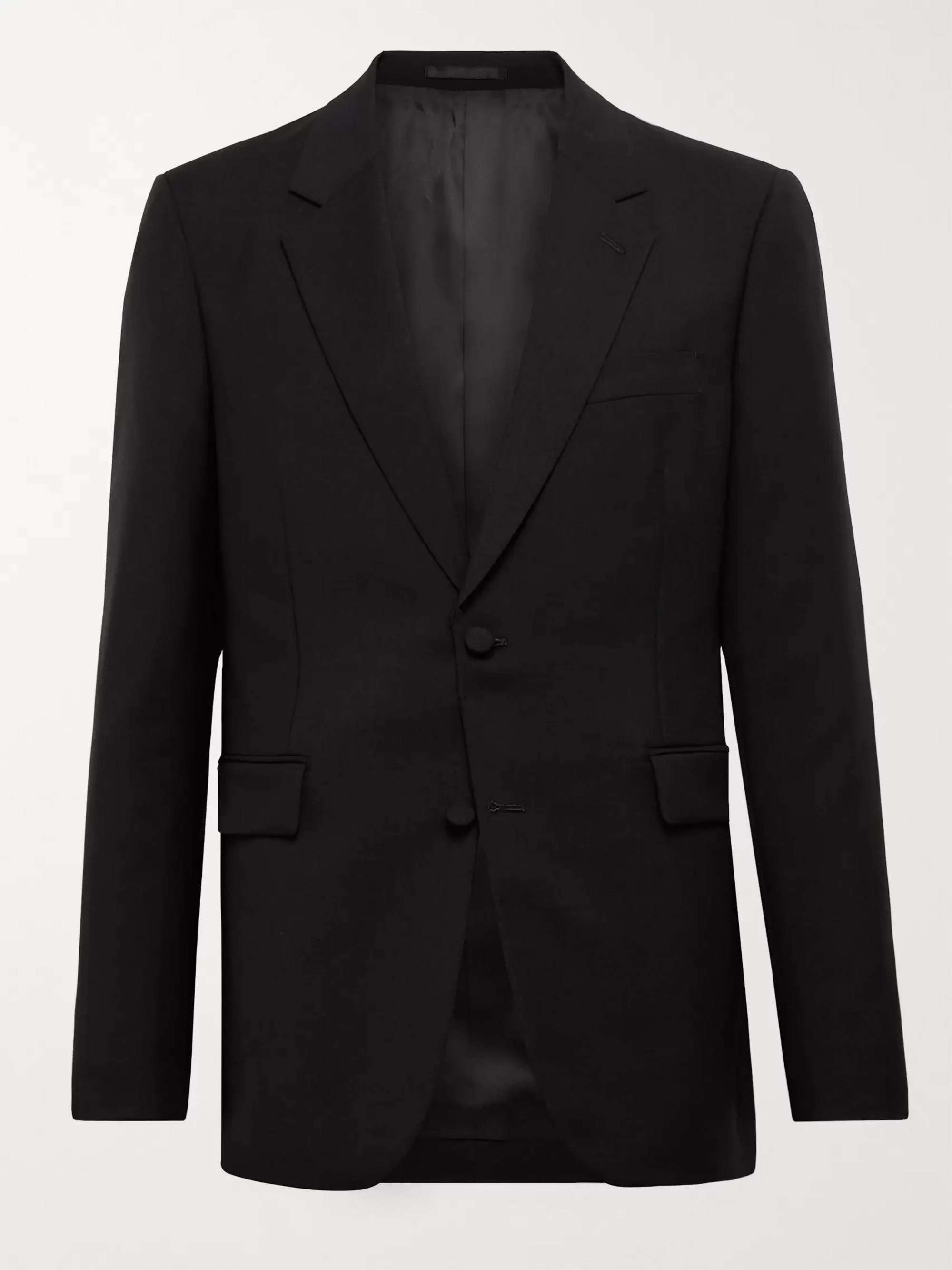 THE ROW Black Waris Wool and Mohair-Blend Blazer for Men | MR PORTER