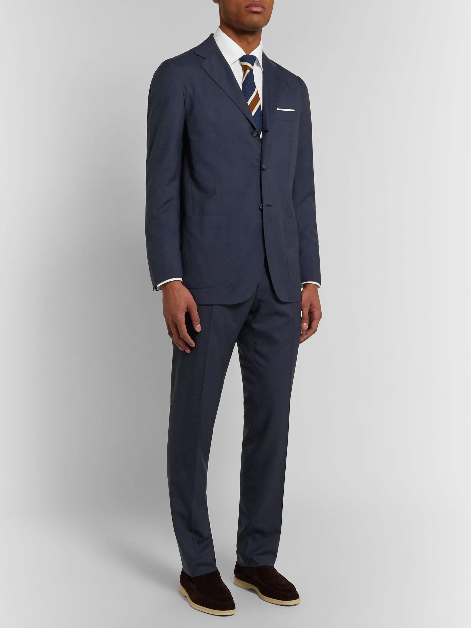 KITON Slim-Fit Unstructured Puppytooth Cashmere Suit Jacket for Men | MR  PORTER