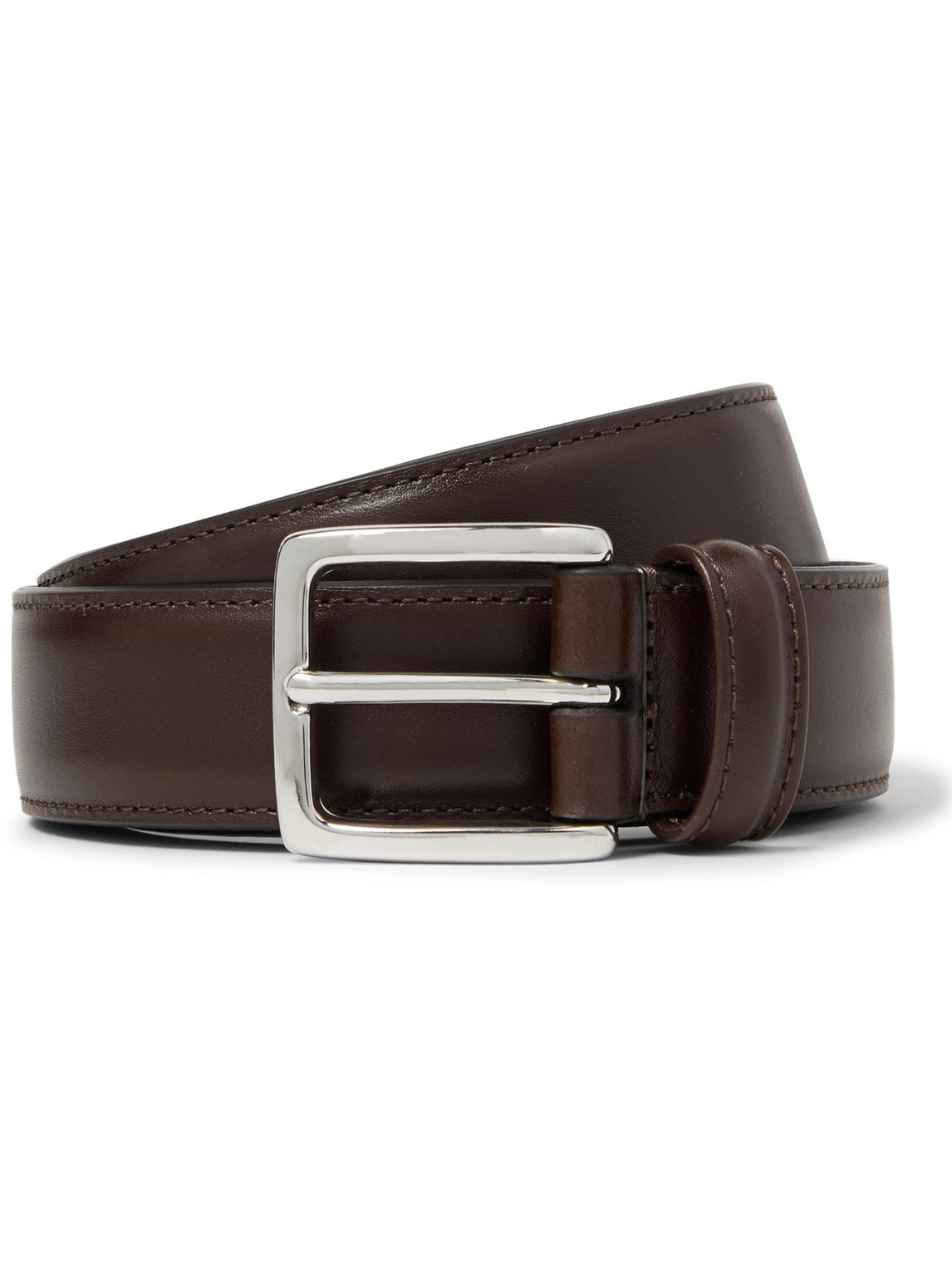 Anderson's 3cm Dark-brown Leather Belt