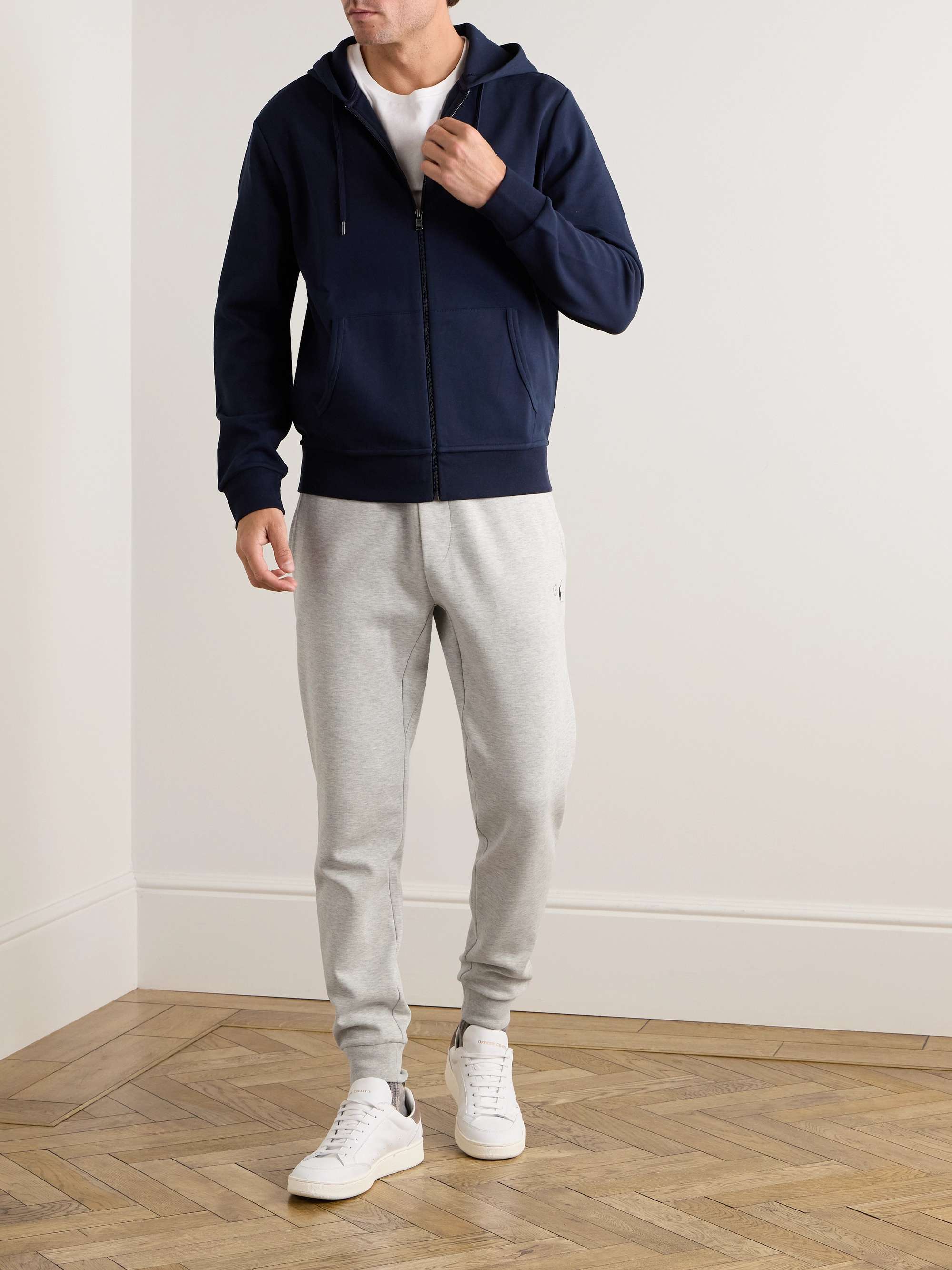 POLO RALPH LAUREN Slim-Fit Mélange Tapered Jersey Sweatpants for Men | MR  PORTER