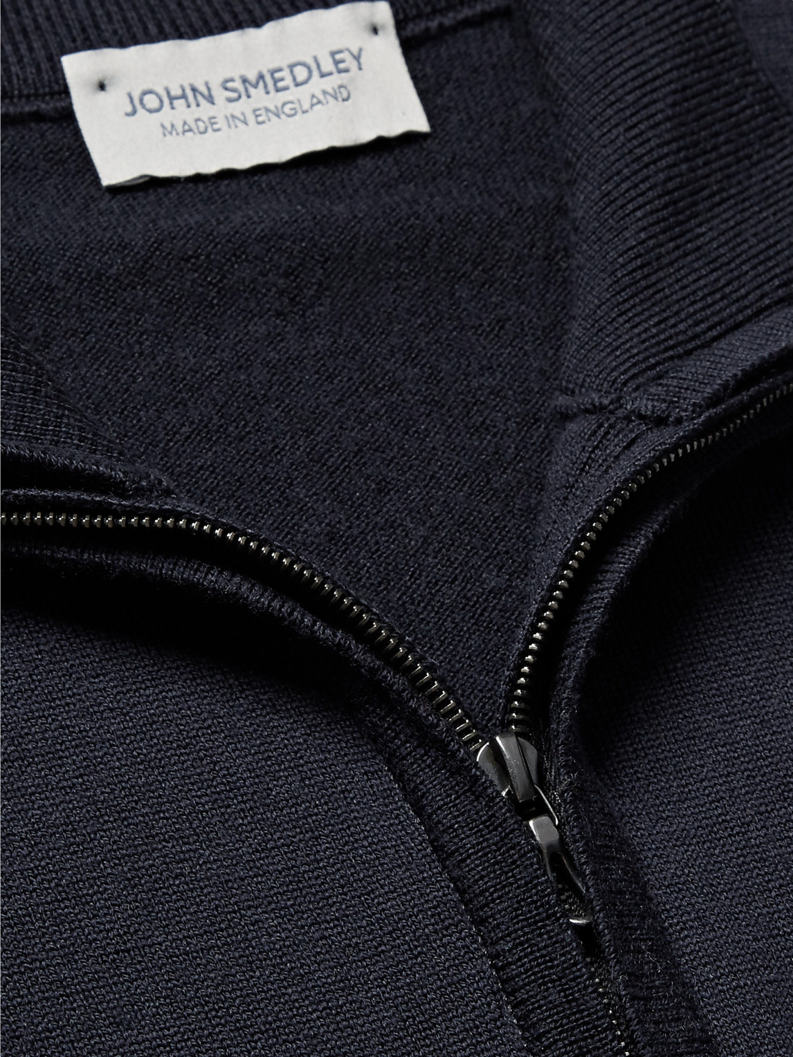 John Smedley Tapton Slim-fit Merino Wool Half-zip Sweater In Blue | ModeSens