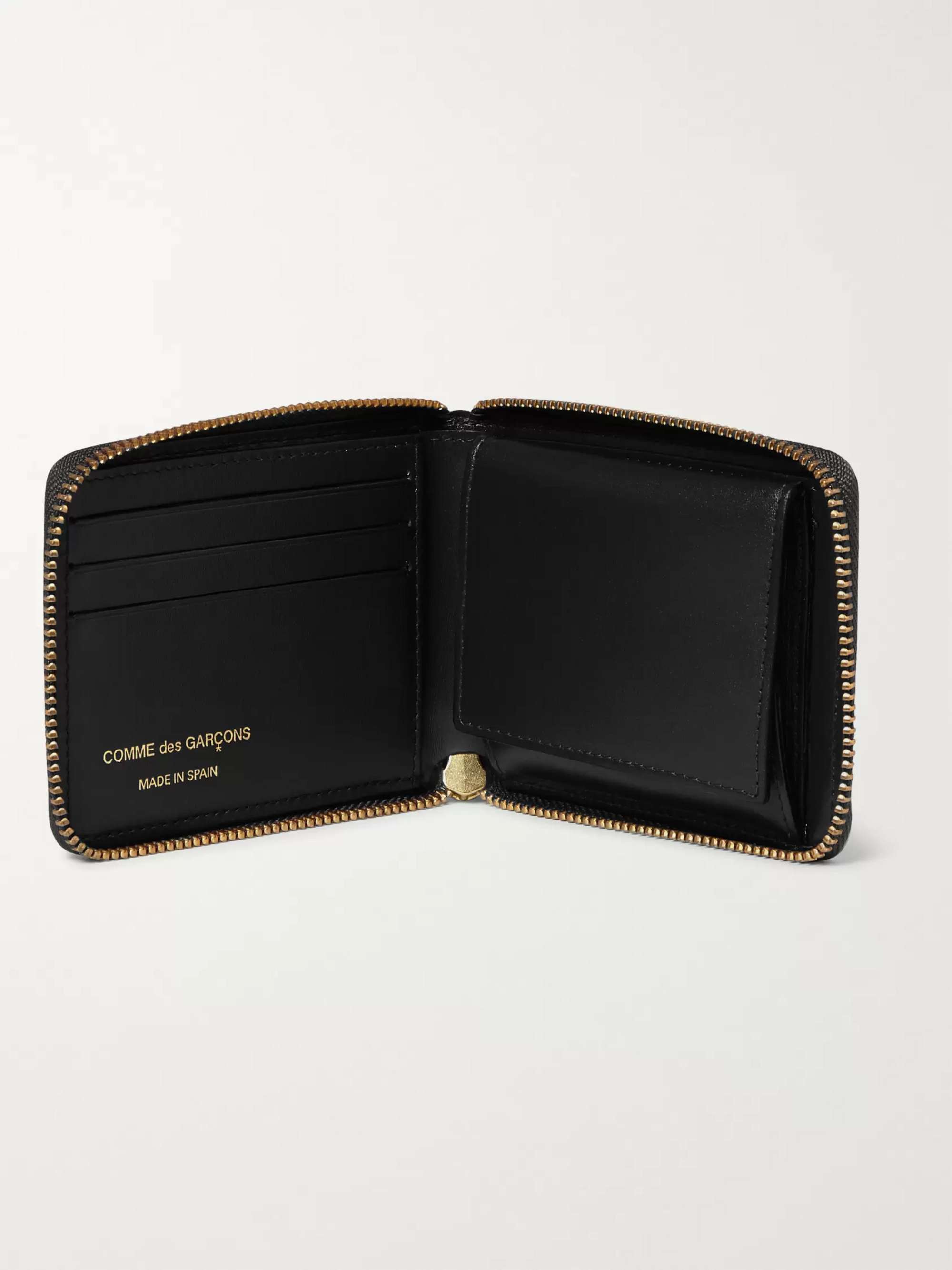 Black Zip-Around Leather Wallet | COMME DES GARÇONS | MR PORTER