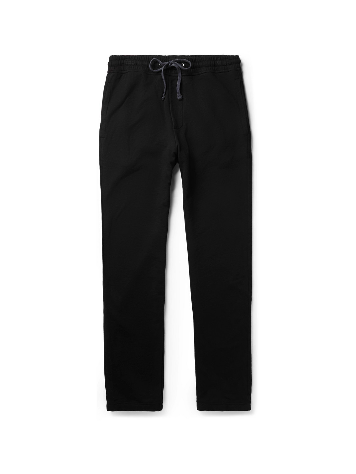 James Perse Straight-leg Supima Cotton-jersey Sweatpants In Black