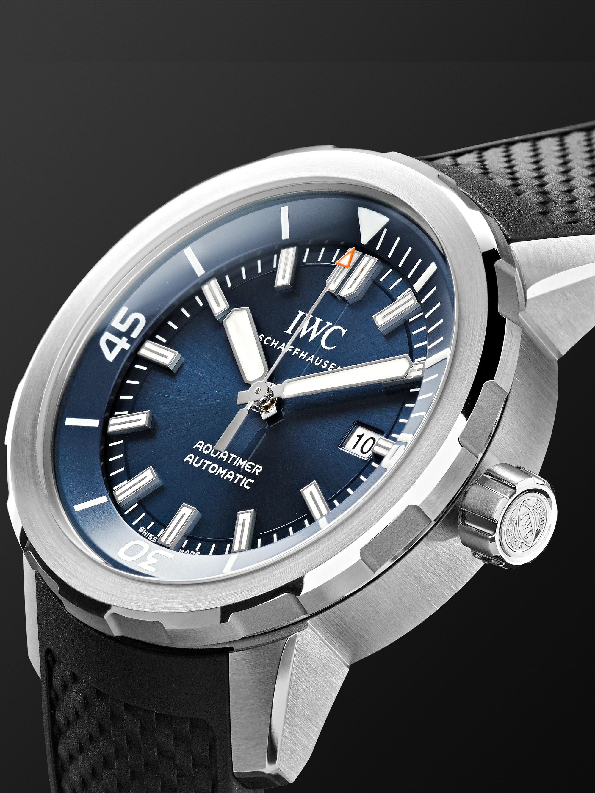IWC SCHAFFHAUSEN Aquatimer Expedition Jacques-Yves Cousteau Automatic 42mm Stainless Steel and Rubber Watch, Ref. No. IW329005