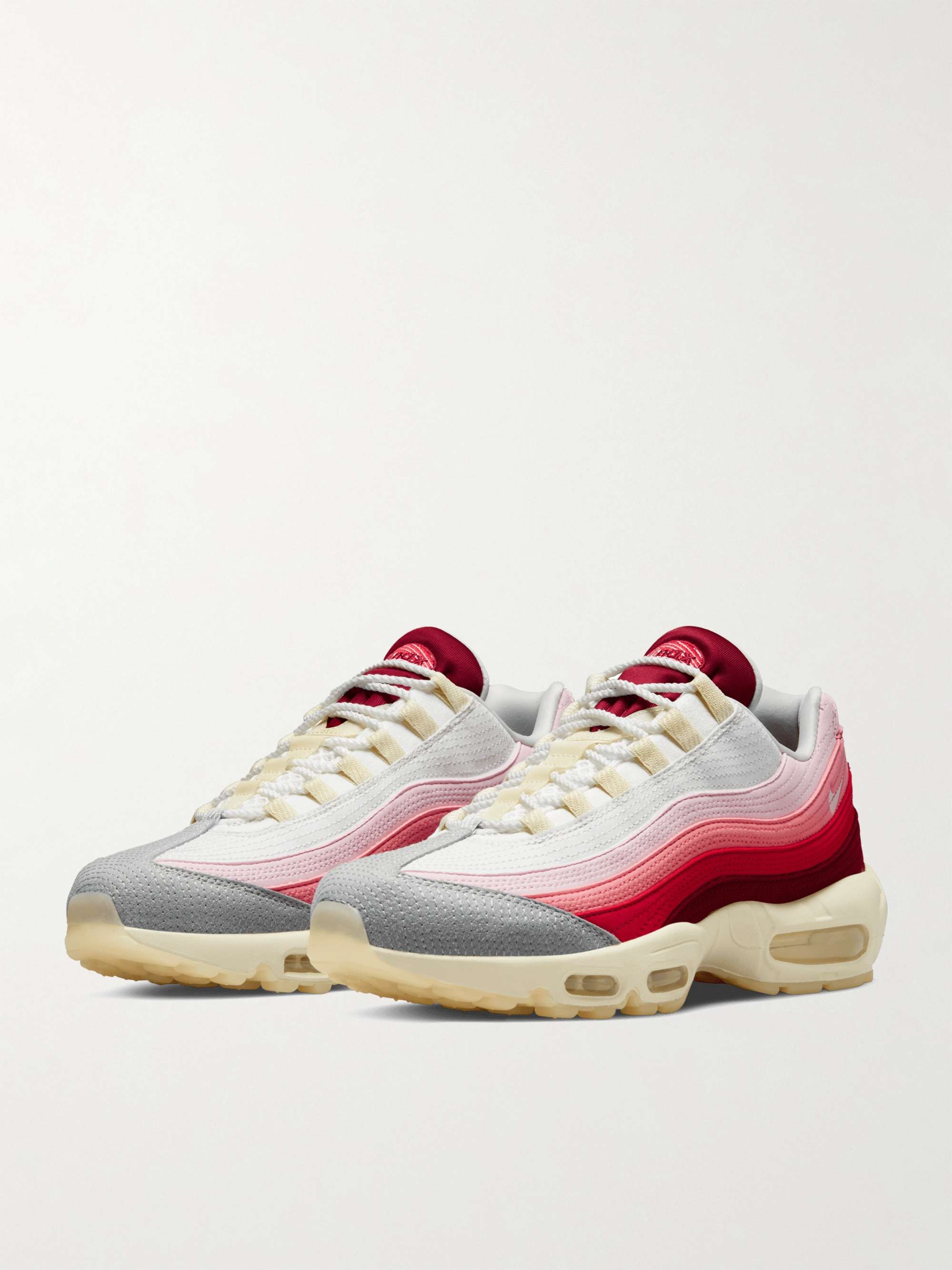 NIKE Air Max 95 Suede and Mesh Sneakers | MR PORTER
