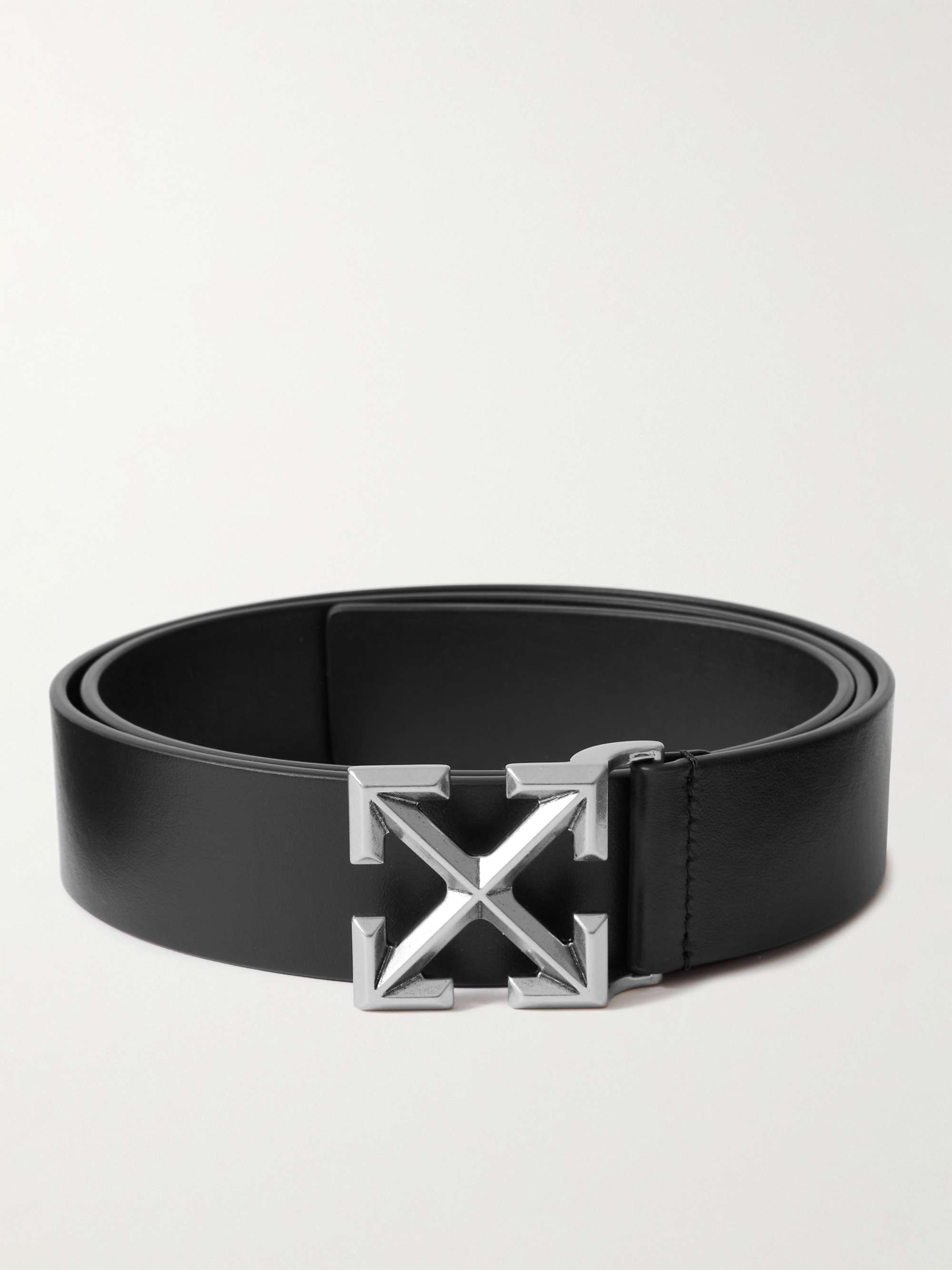 OFF-WHITE Arrow 3.5cm Leather Belt for Men | MR PORTER
