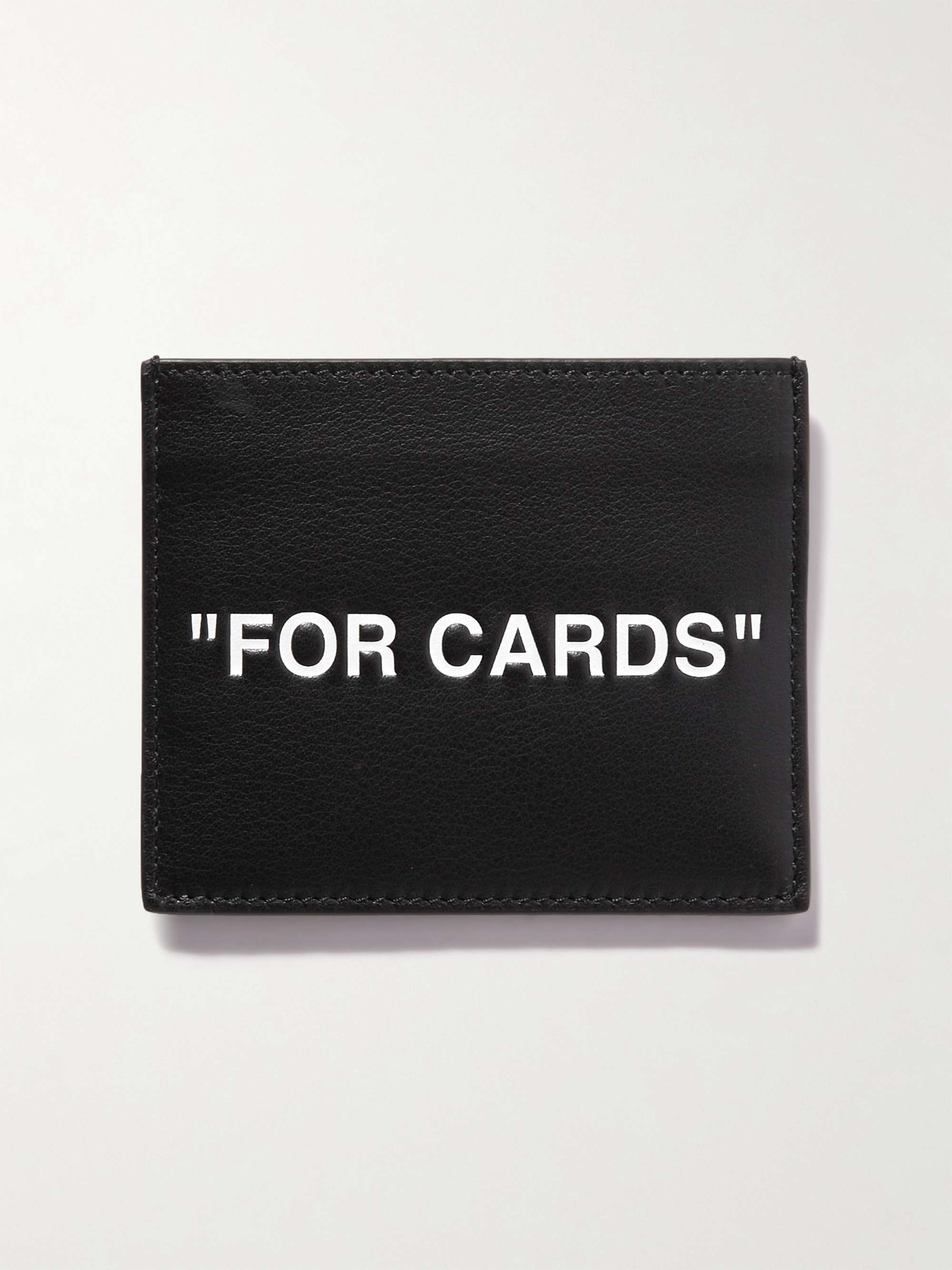 OFF-WHITE Printed Leather Cardholder for Men | MR PORTER