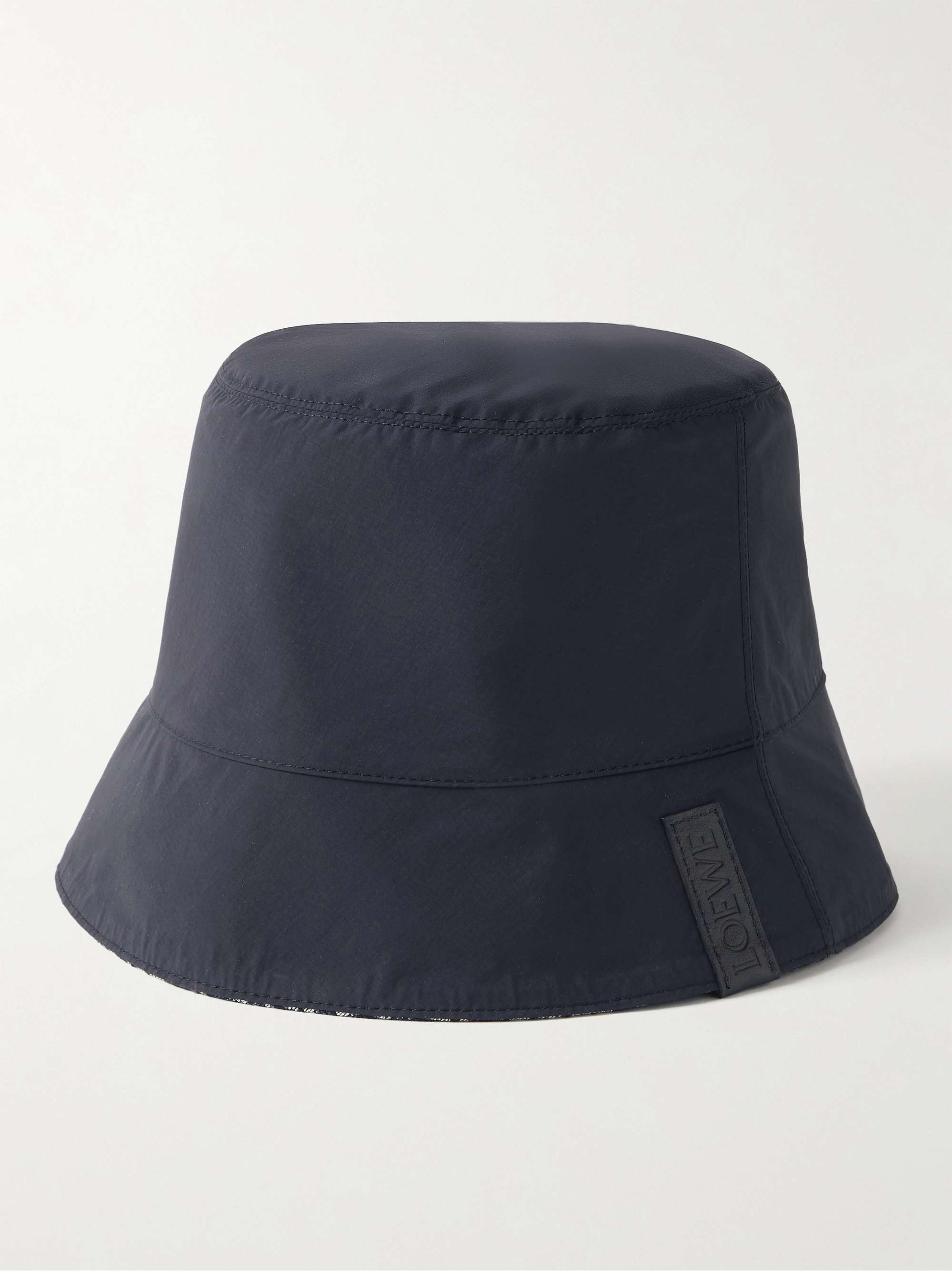 LOEWE Reversible Logo-Jacquard Cotton-Blend and Shell Bucket Hat for ...