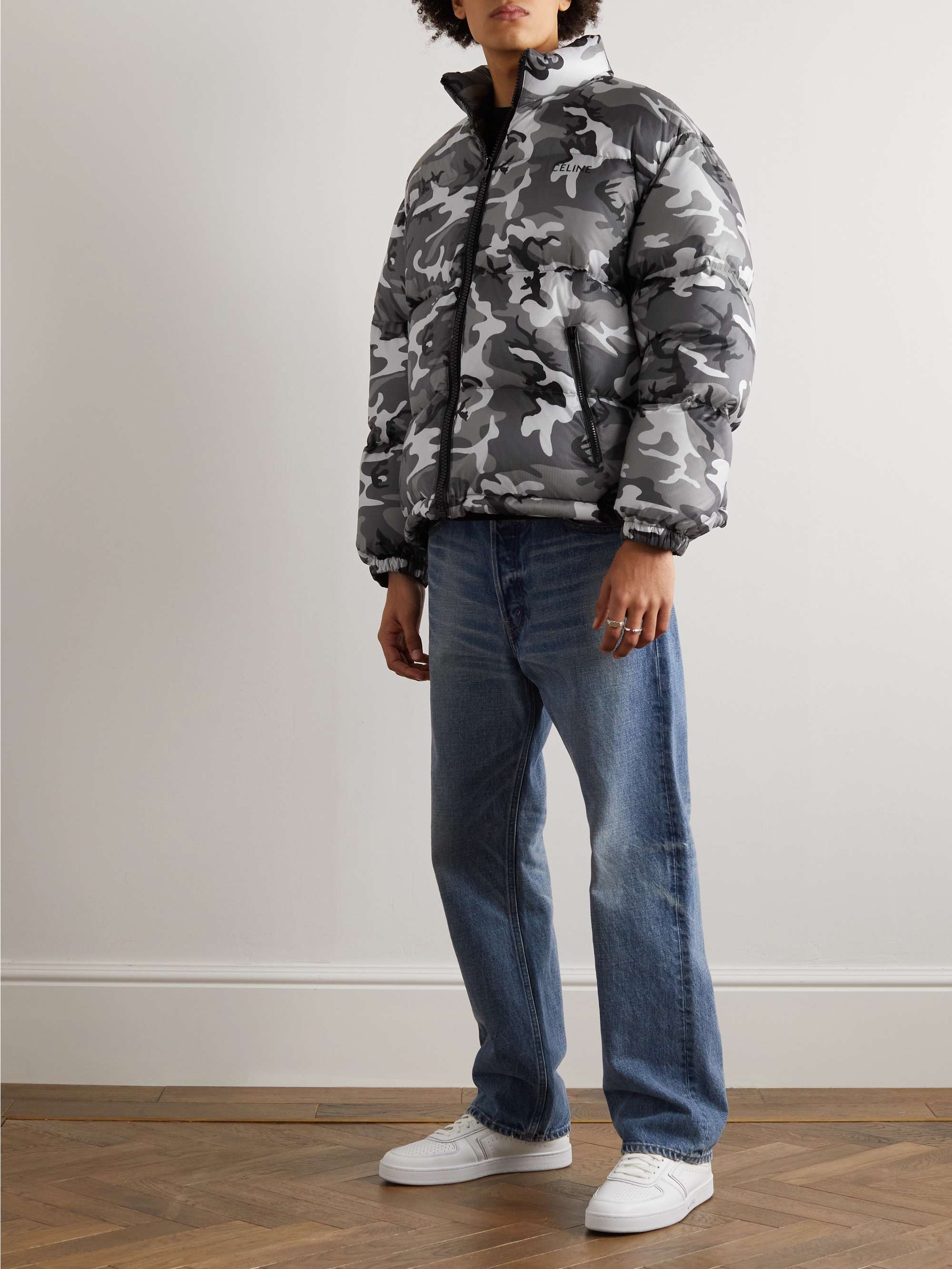 CELINE HOMME Camouflage-Print Nylon-Ripstop Down Jacket | MR PORTER