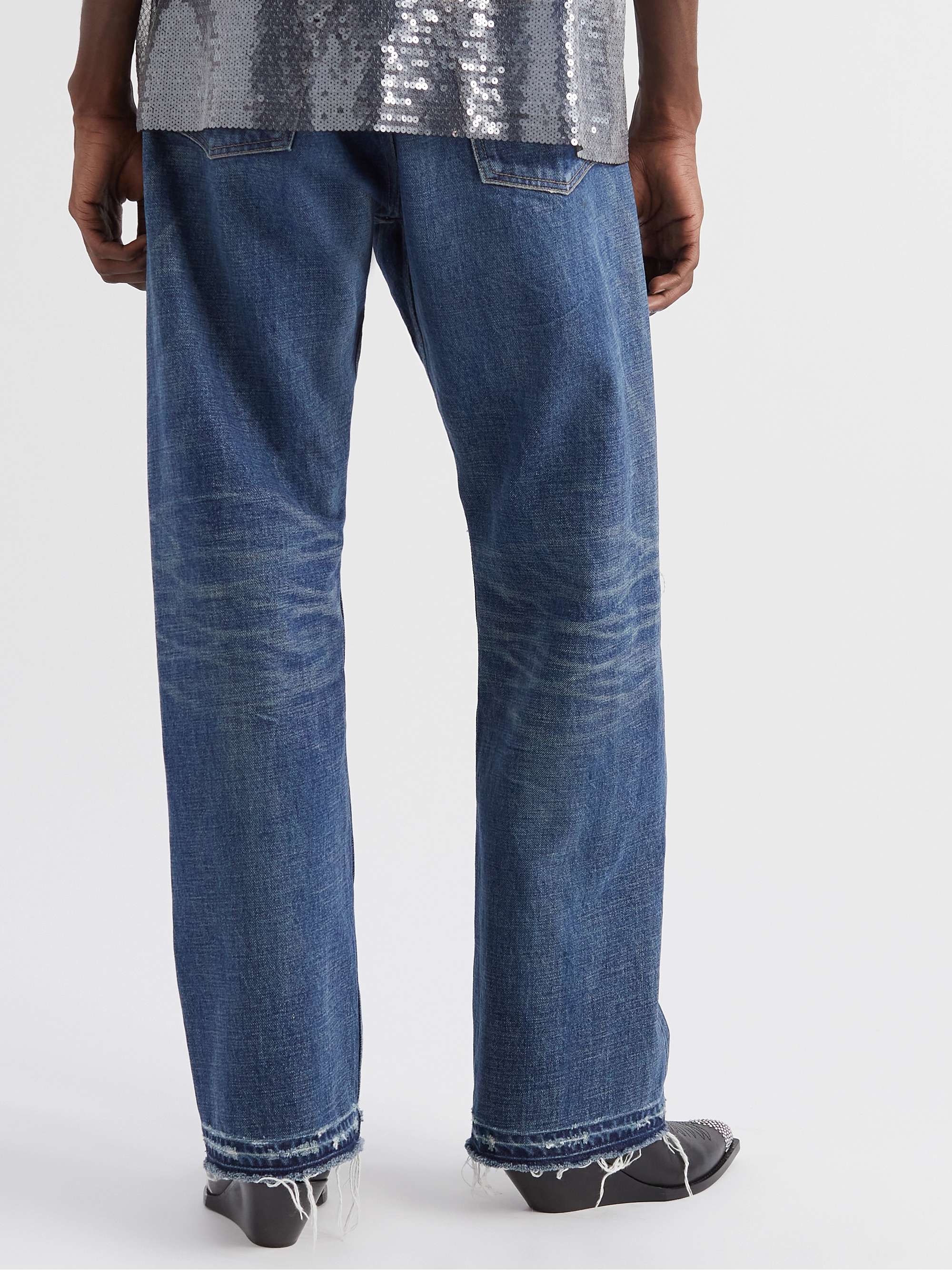 CELINE HOMME Wesley Straight-Leg Distressed Jeans | MR PORTER