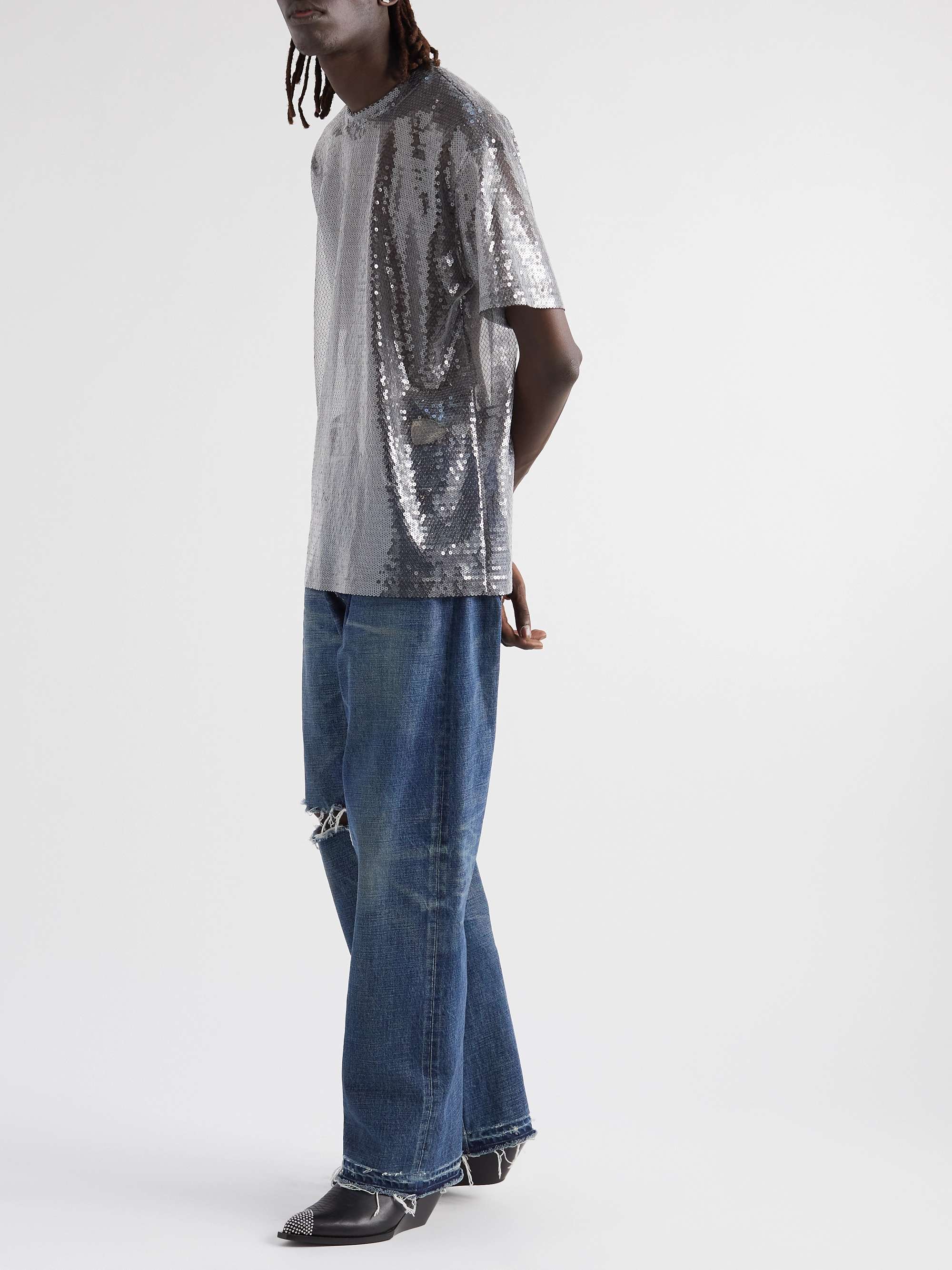 CELINE Wesley Straight-Leg Distressed Jeans for Men | MR PORTER