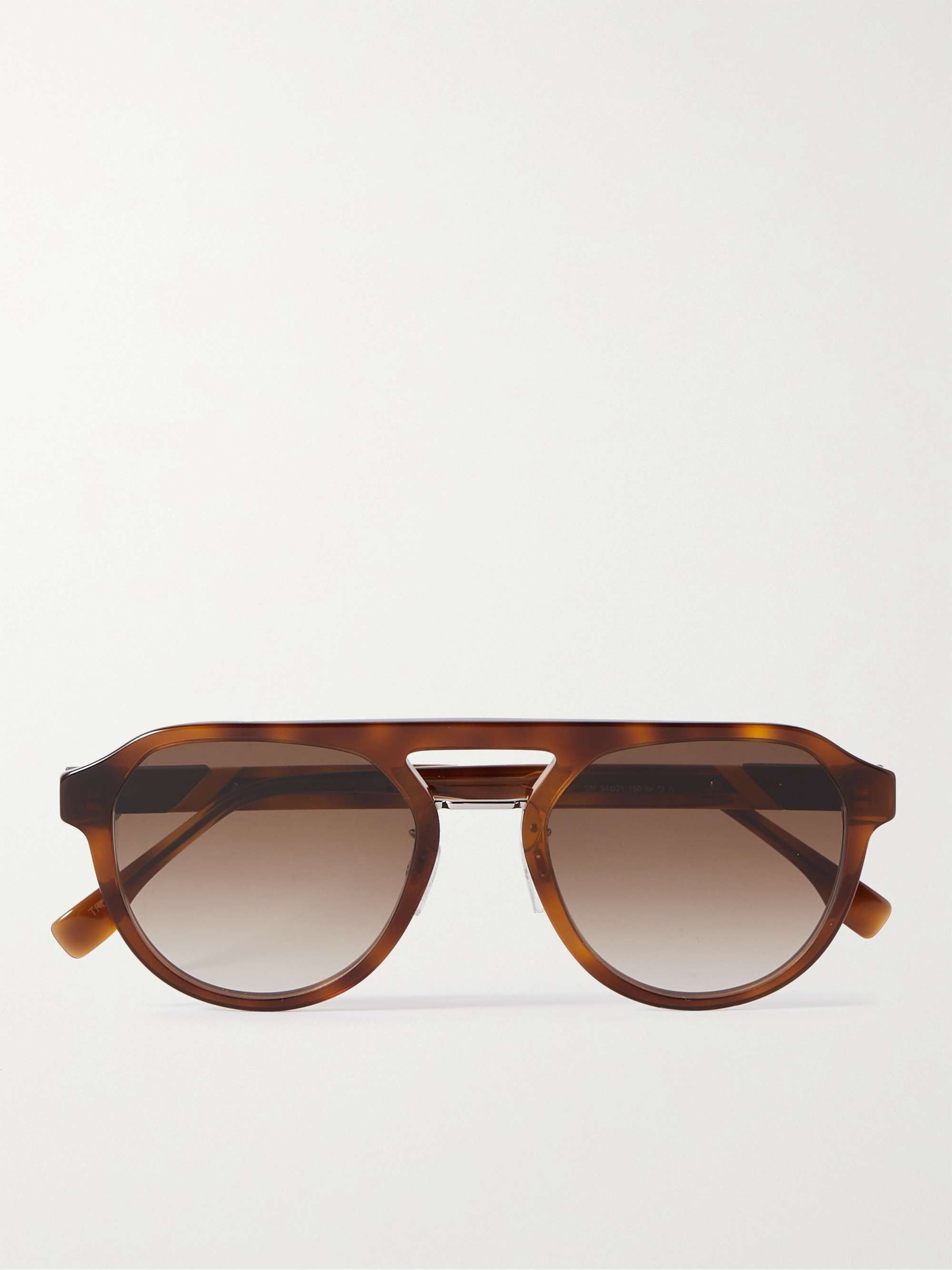 FENDI Aviator-Style Tortoiseshell Acetate Sunglasses for Men | MR PORTER