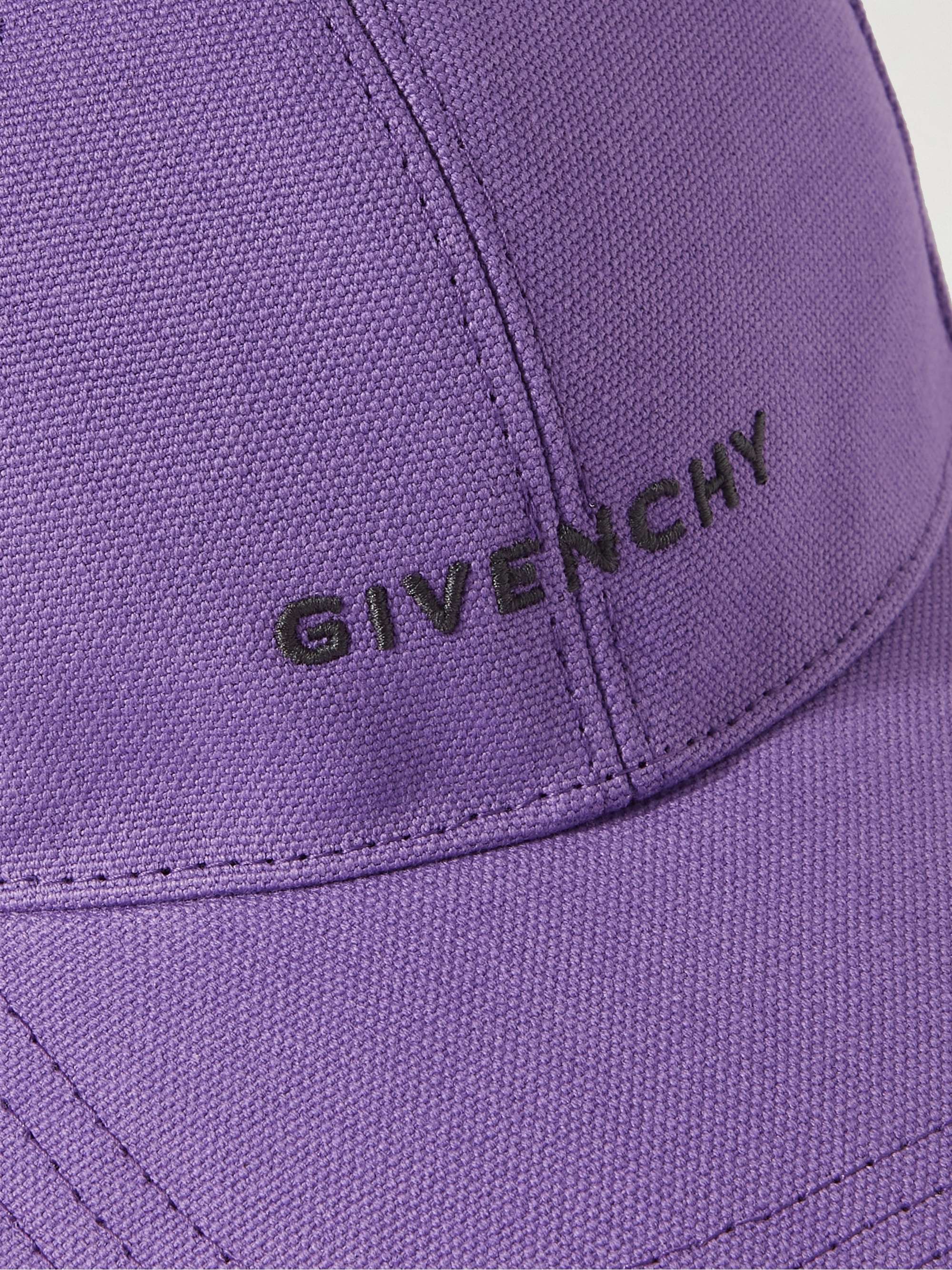 Purple Logo-Embroidered Cotton Baseball Cap | GIVENCHY | MR PORTER