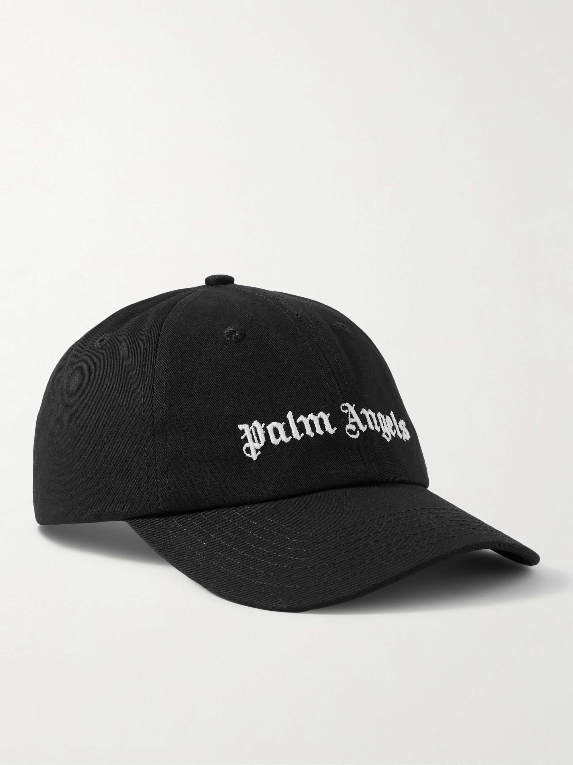 PALM ANGELS Logo-Embroidered Cotton-Twill Baseball Cap for Men | MR PORTER