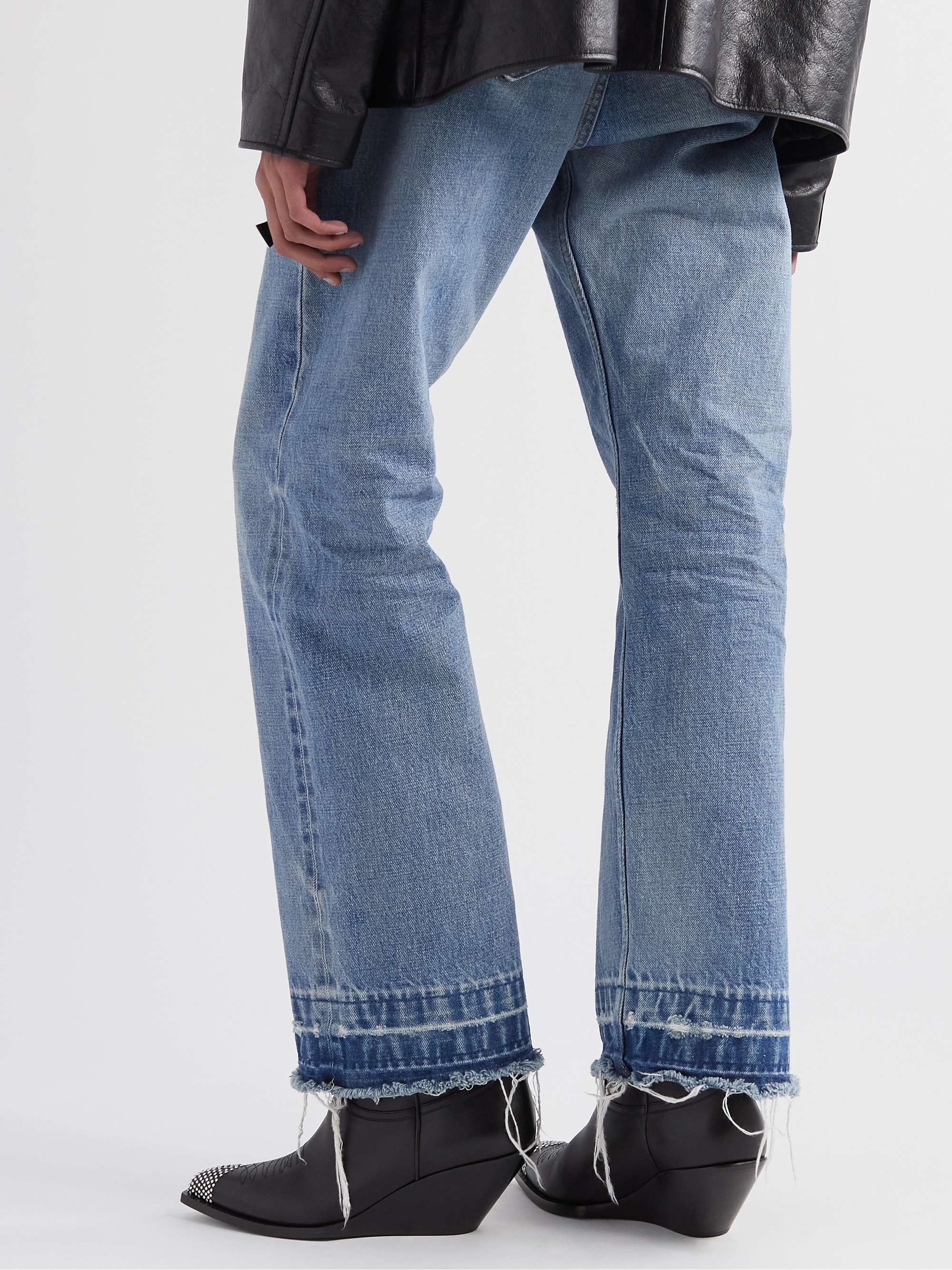 CELINE HOMME Wesley Straight-Leg Distressed Jeans for Men | MR PORTER