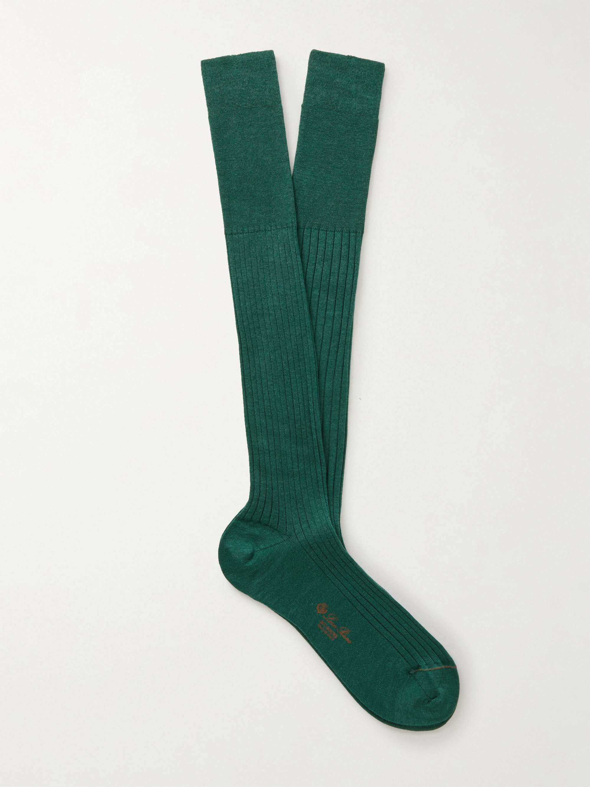 LORO PIANA Ribbed Cashmere and Silk-Blend Socks | MR PORTER