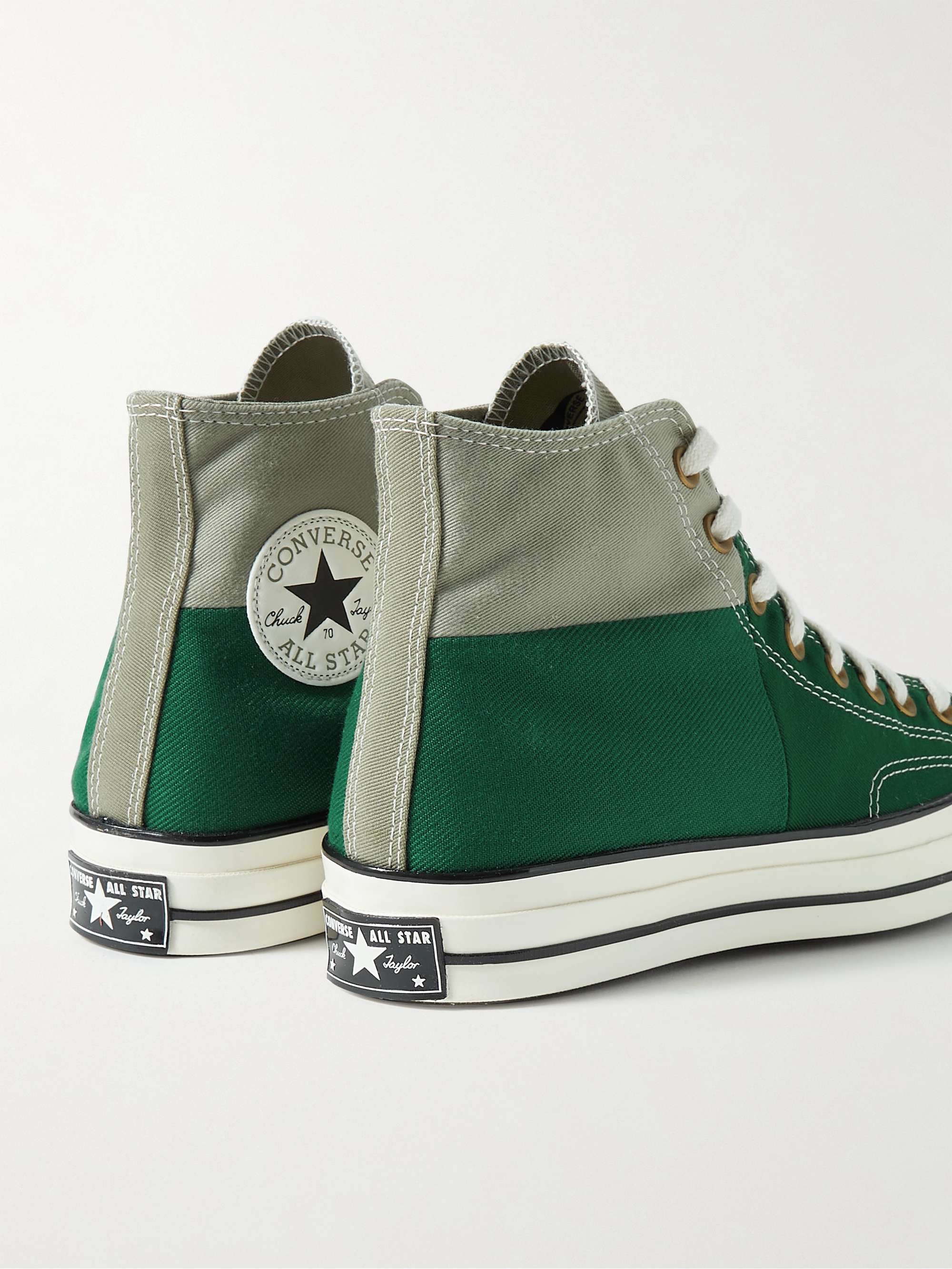 CONVERSE Chuck 70 Colour-Block Recycled Canvas High-Top Sneakers | MR PORTER
