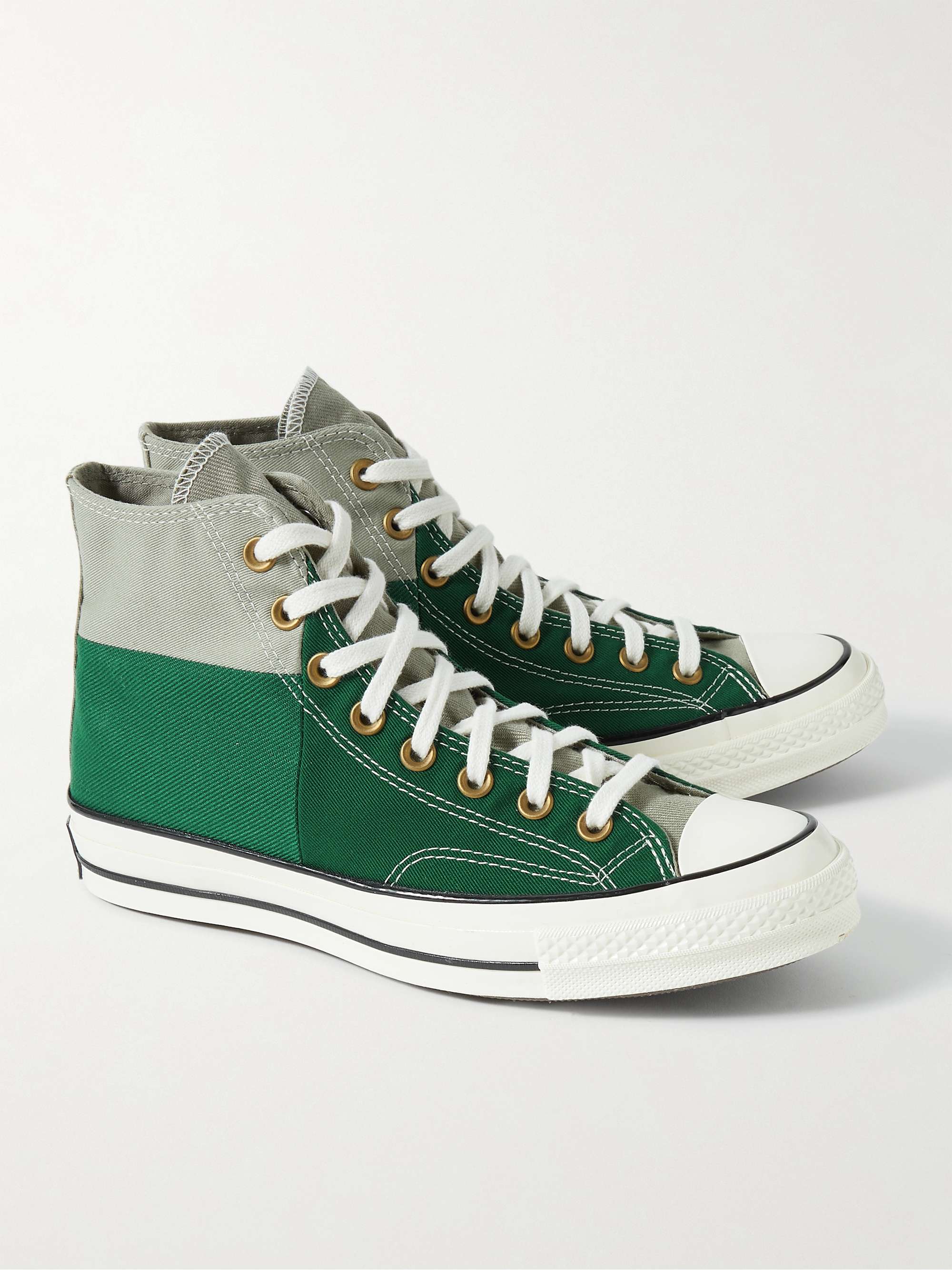 CONVERSE Chuck 70 Colour-Block Recycled Canvas High-Top Sneakers | MR PORTER
