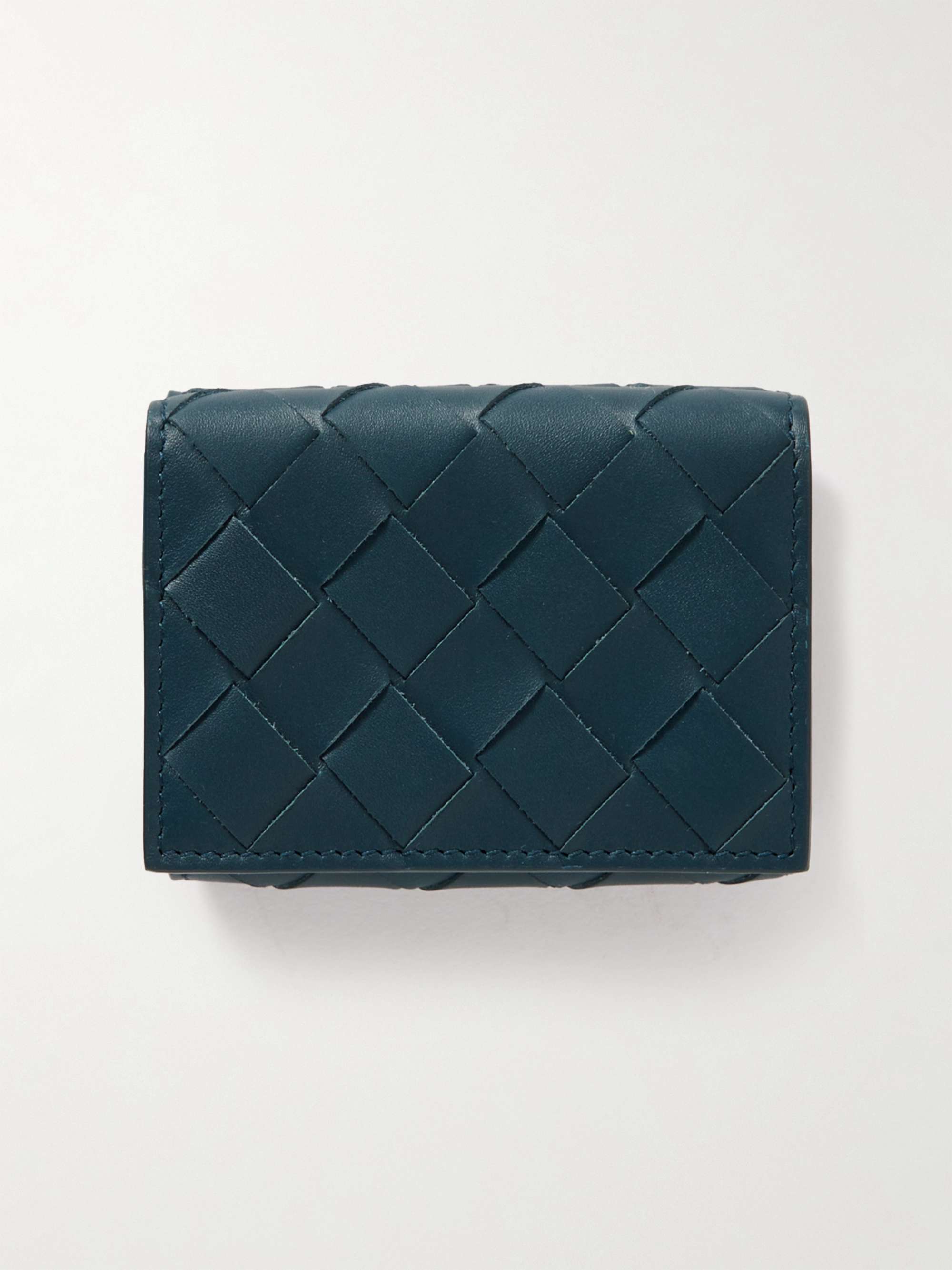 BOTTEGA VENETA Intrecciato Leather Trifold Wallet for Men | MR PORTER