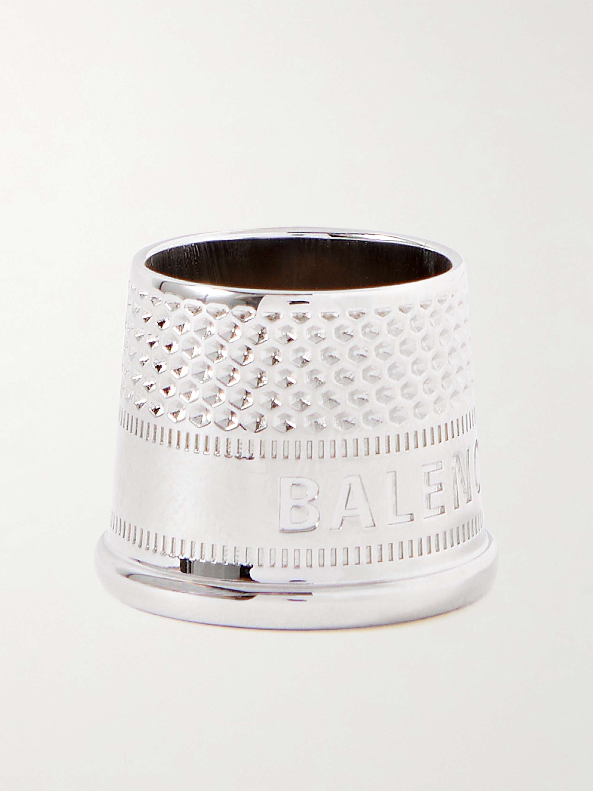 BALENCIAGA Silver-Tone Ring for Men | MR PORTER