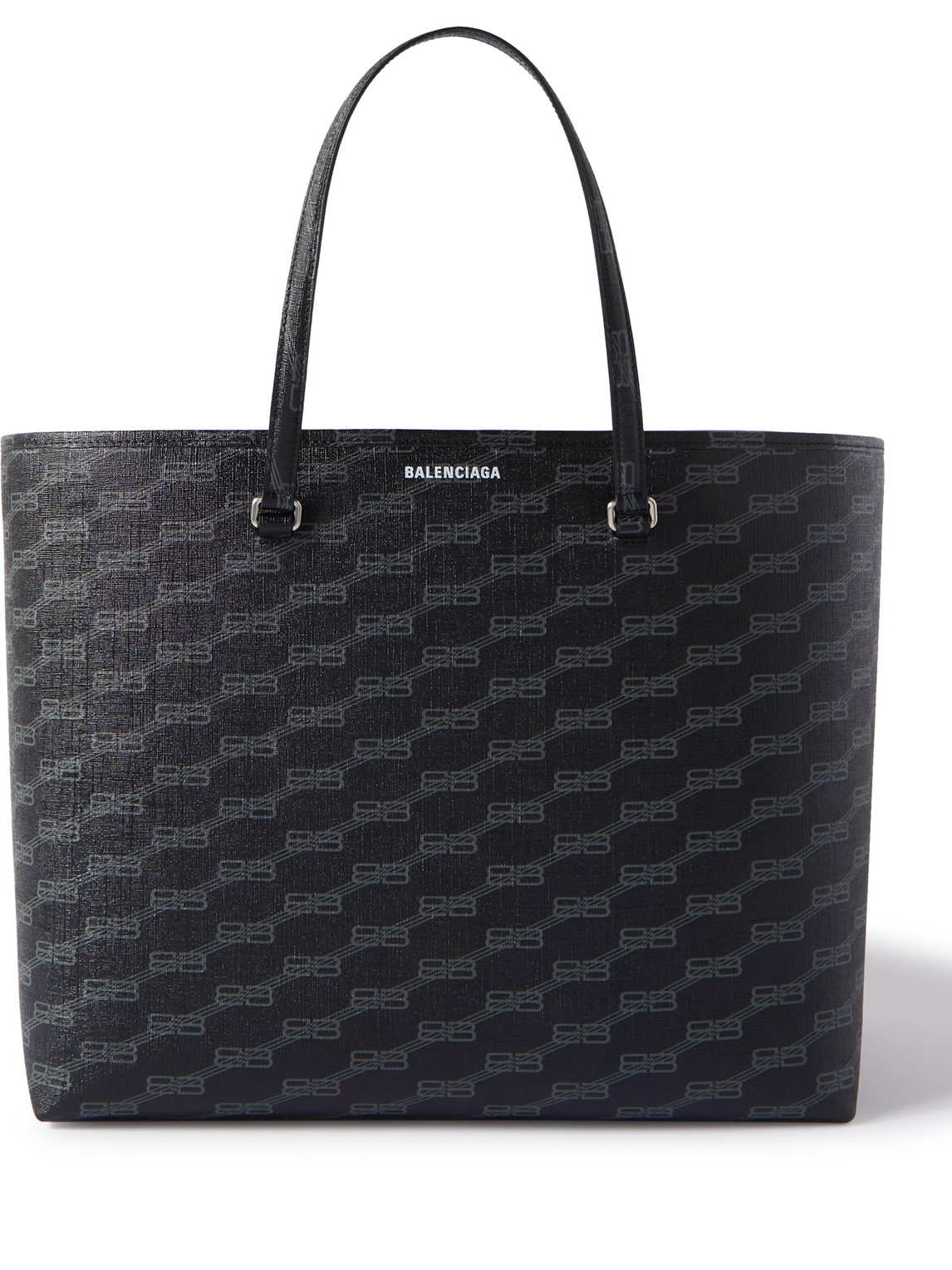 Logo-Print Coated-Canvas Tote Bag