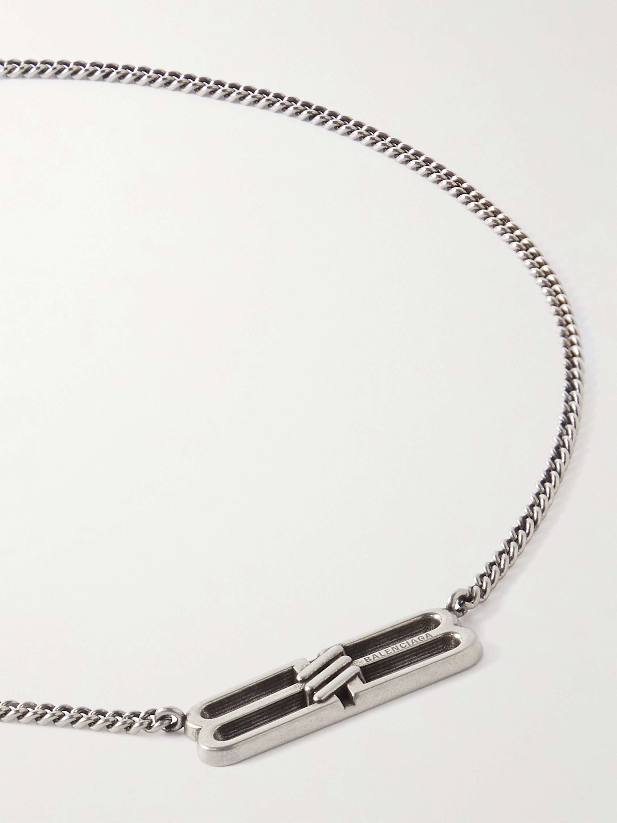 BALENCIAGA Silver-Tone Necklace for Men | MR PORTER