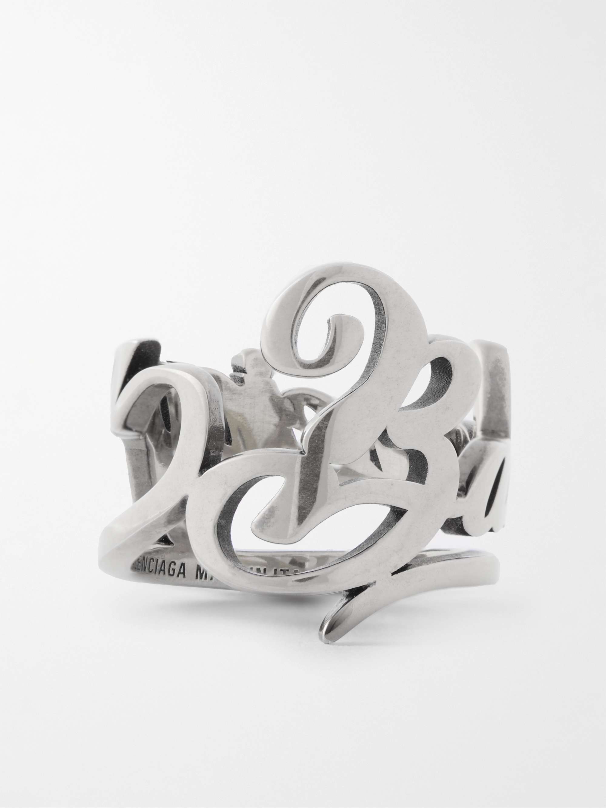 Silver Typo Silver-Tone Ring | BALENCIAGA | MR PORTER