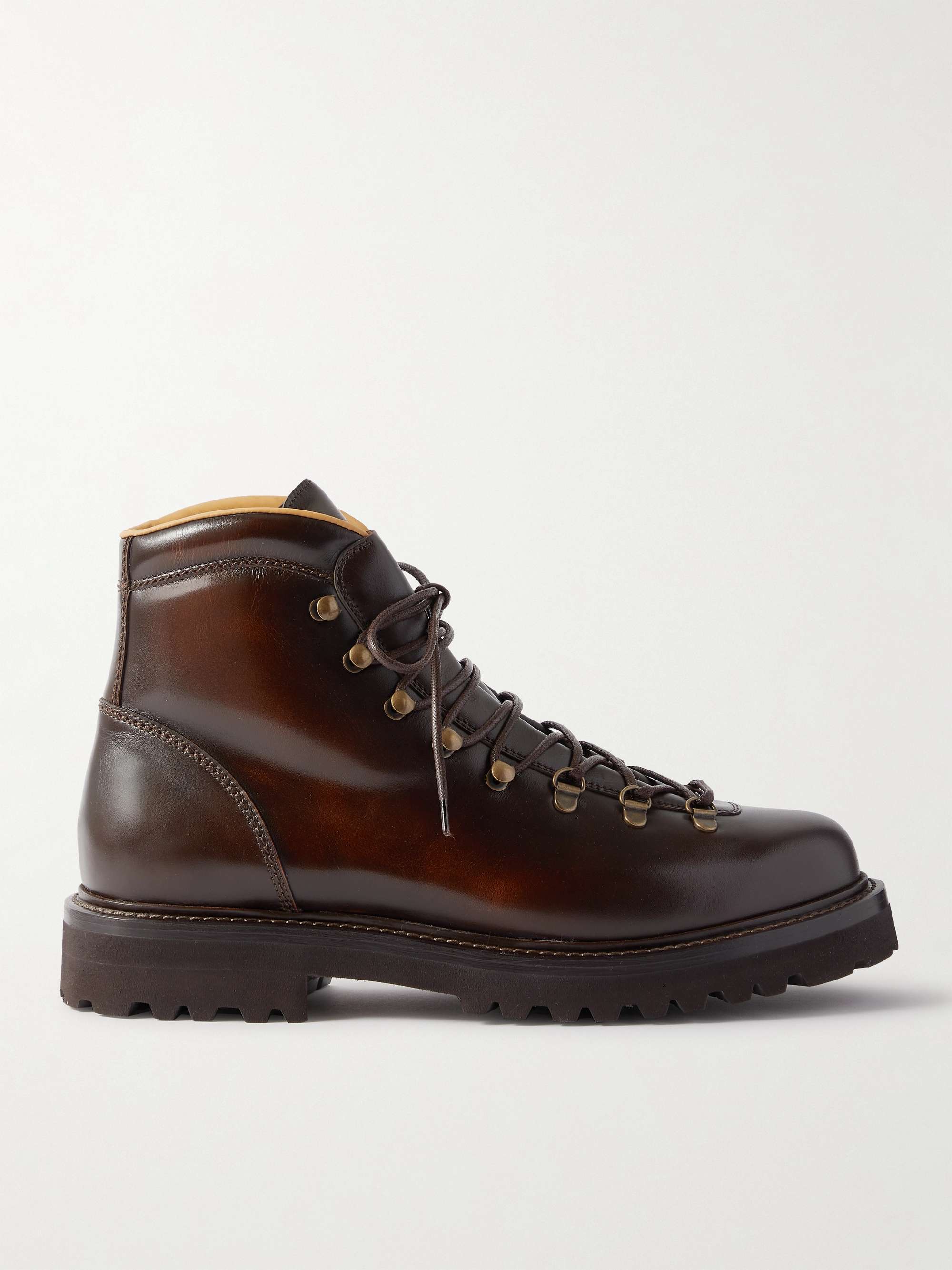 BRUNELLO CUCINELLI Leather Hiking Boots | MR PORTER