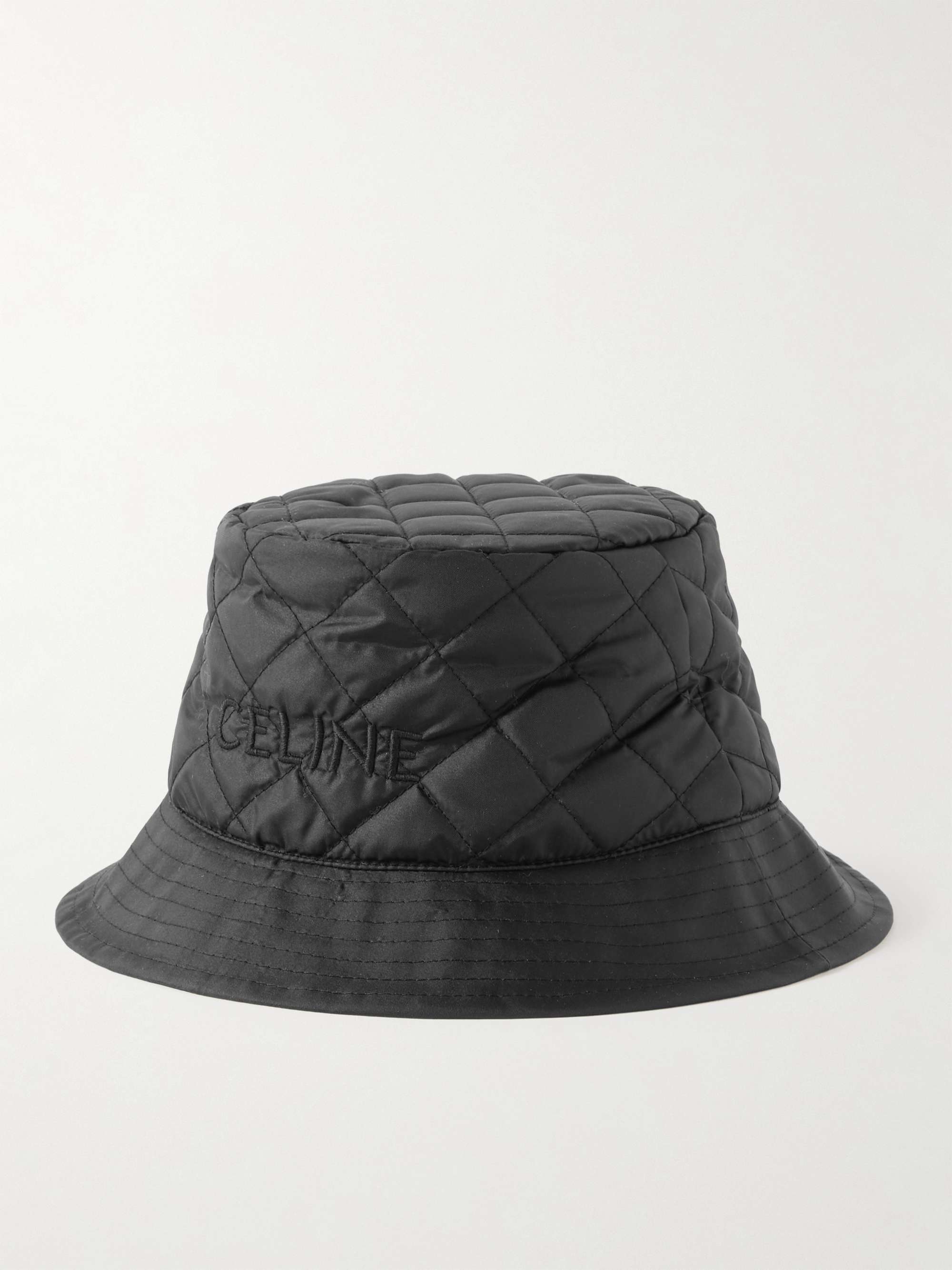 أسود قبعة باكيت من قطن الفوال بطبعة باندانا وبرقعة شعار العلامة | KAPITAL |  MR PORTER
