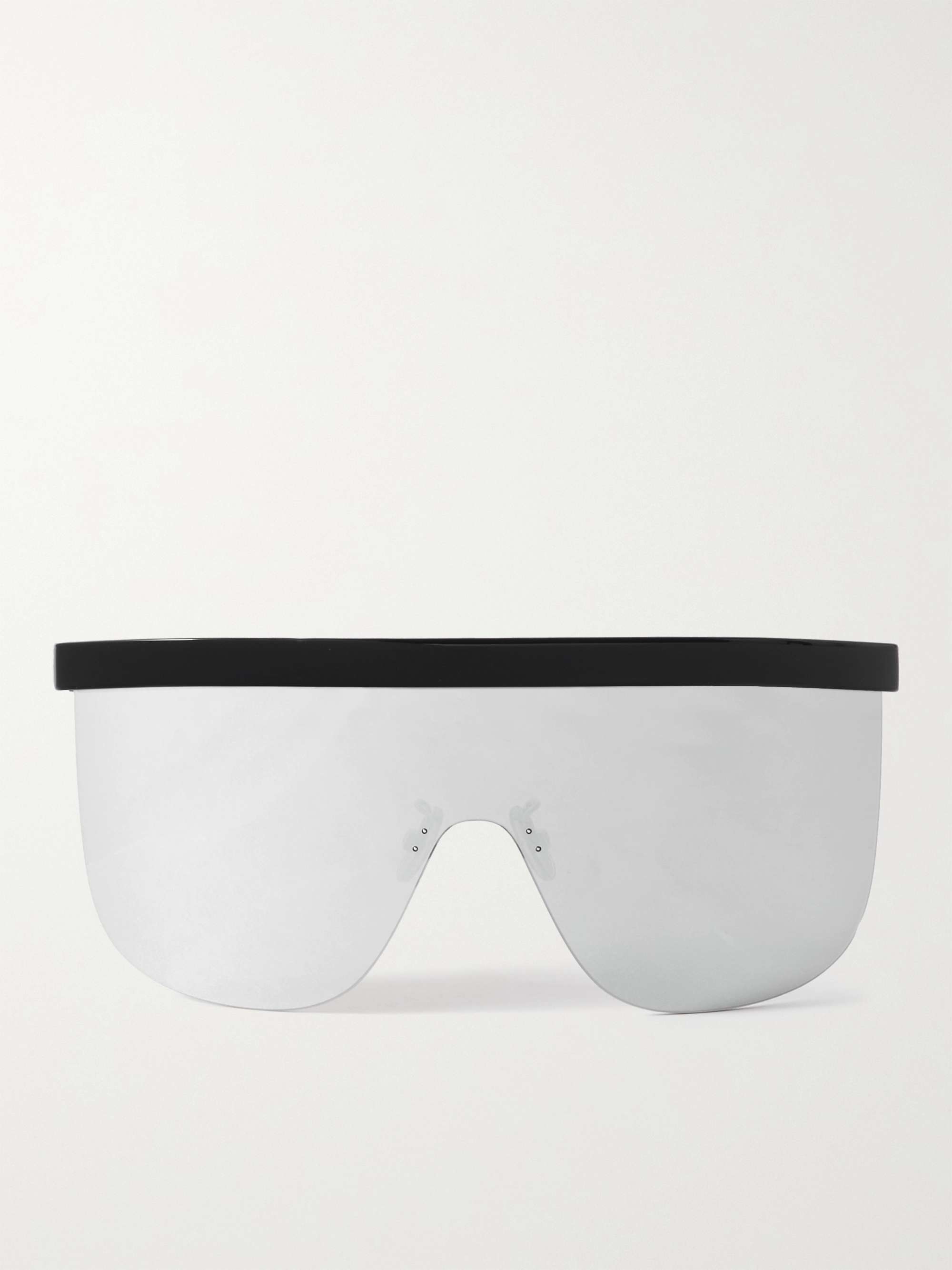 CELINE HOMME Moon D-Frame Crystal-Embellished Silver-Tone Mirrored  Sunglasses for Men | MR PORTER