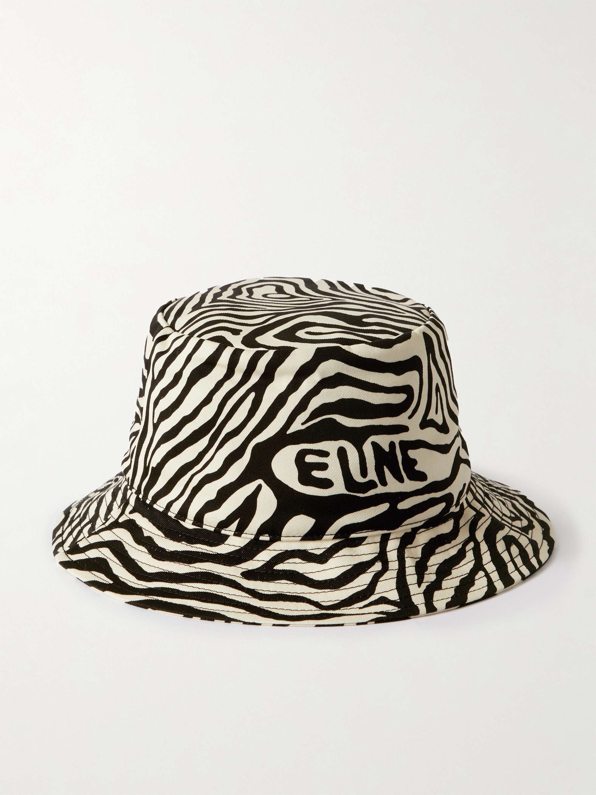 CELINE HOMME Logo-Print Cotton-Gabardine Bucket Hat | MR PORTER