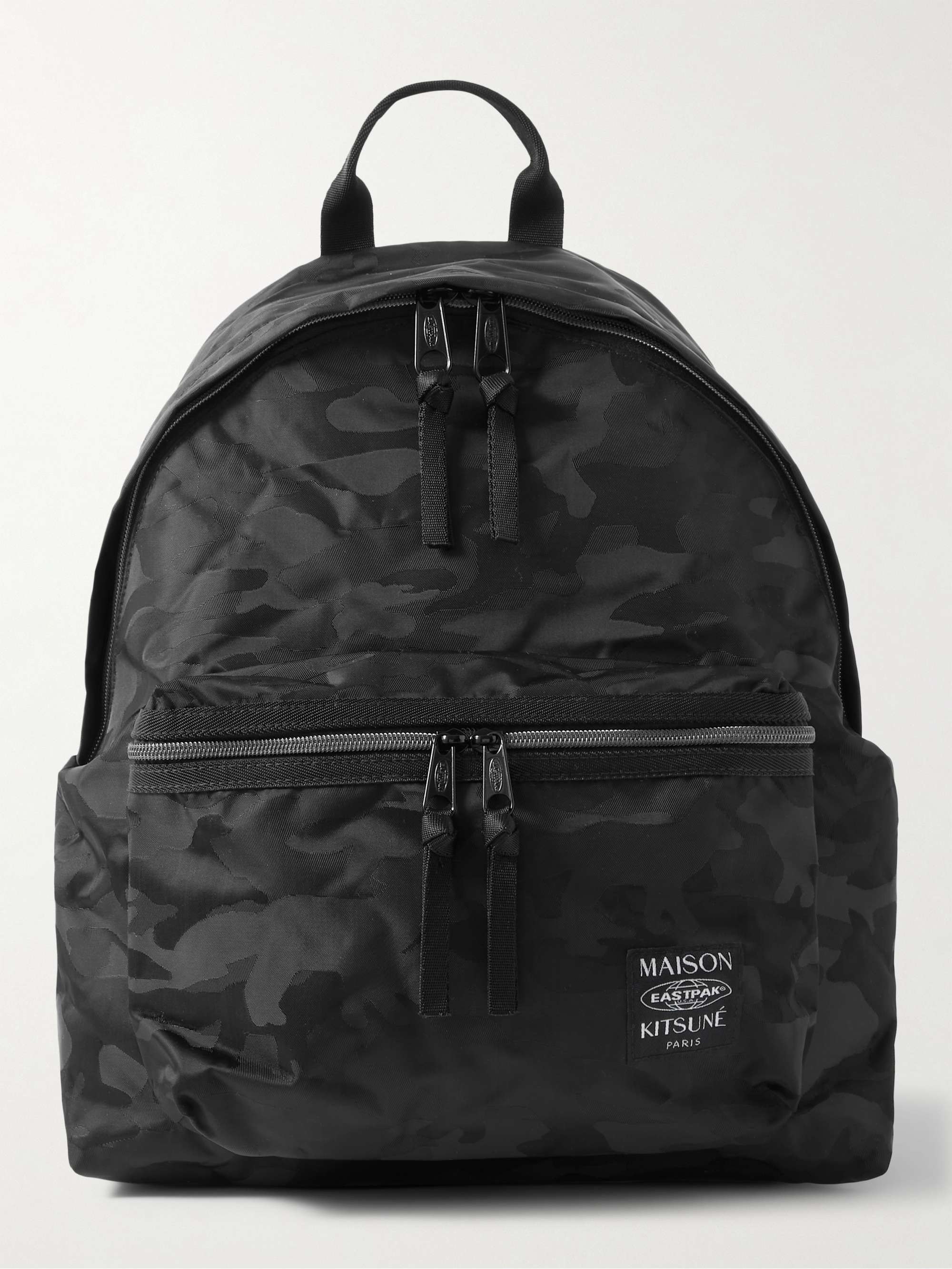 MAISON KITSUNÉ + Eastpak Camouflage-Jacquard Nylon and Mesh Backpack | MR  PORTER