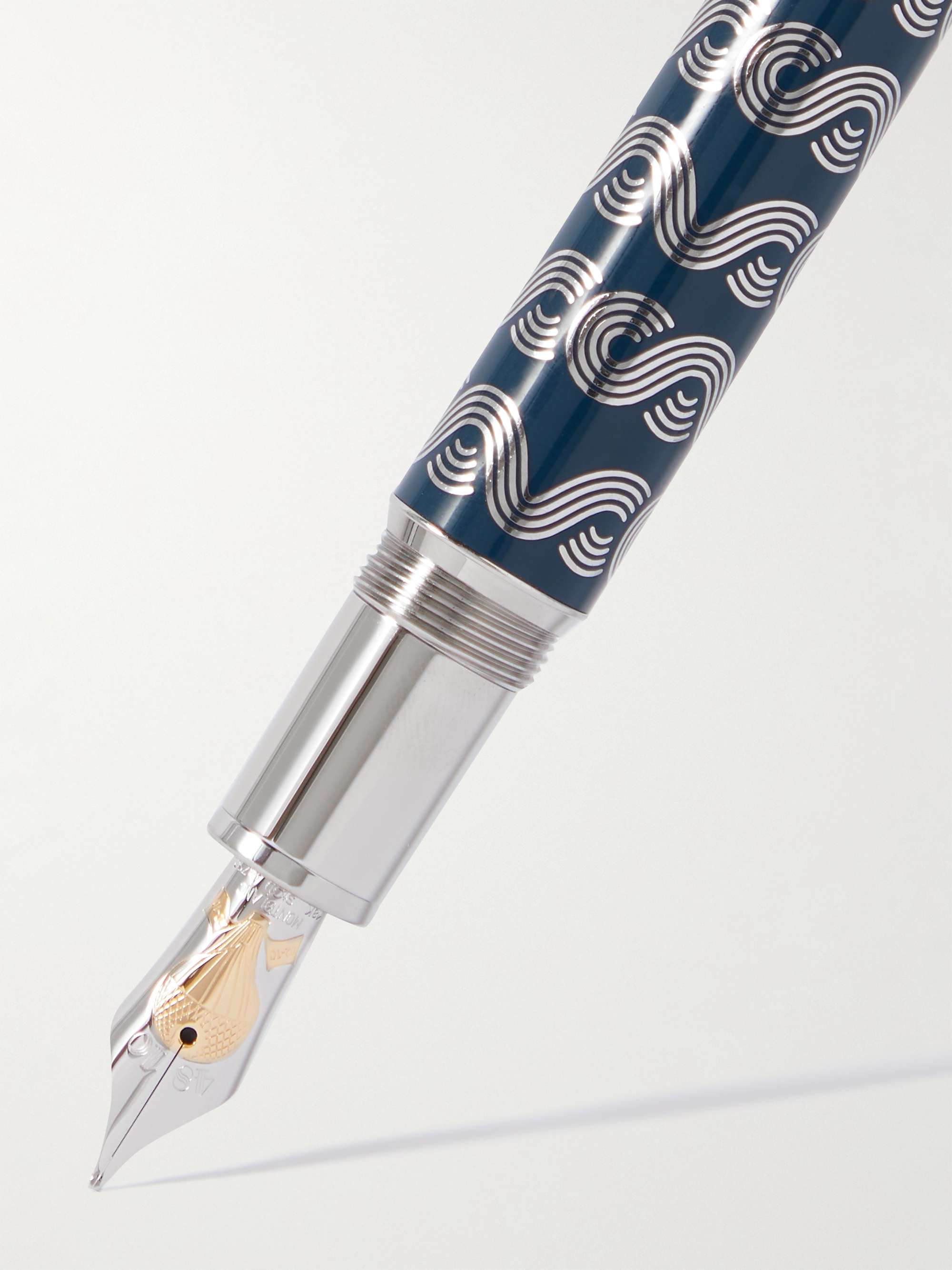 MONTBLANC Meisterstück Around the World in 80 Days Solitaire LeGrand Resin  and Platinum-Plated Fountain Pen | MR PORTER