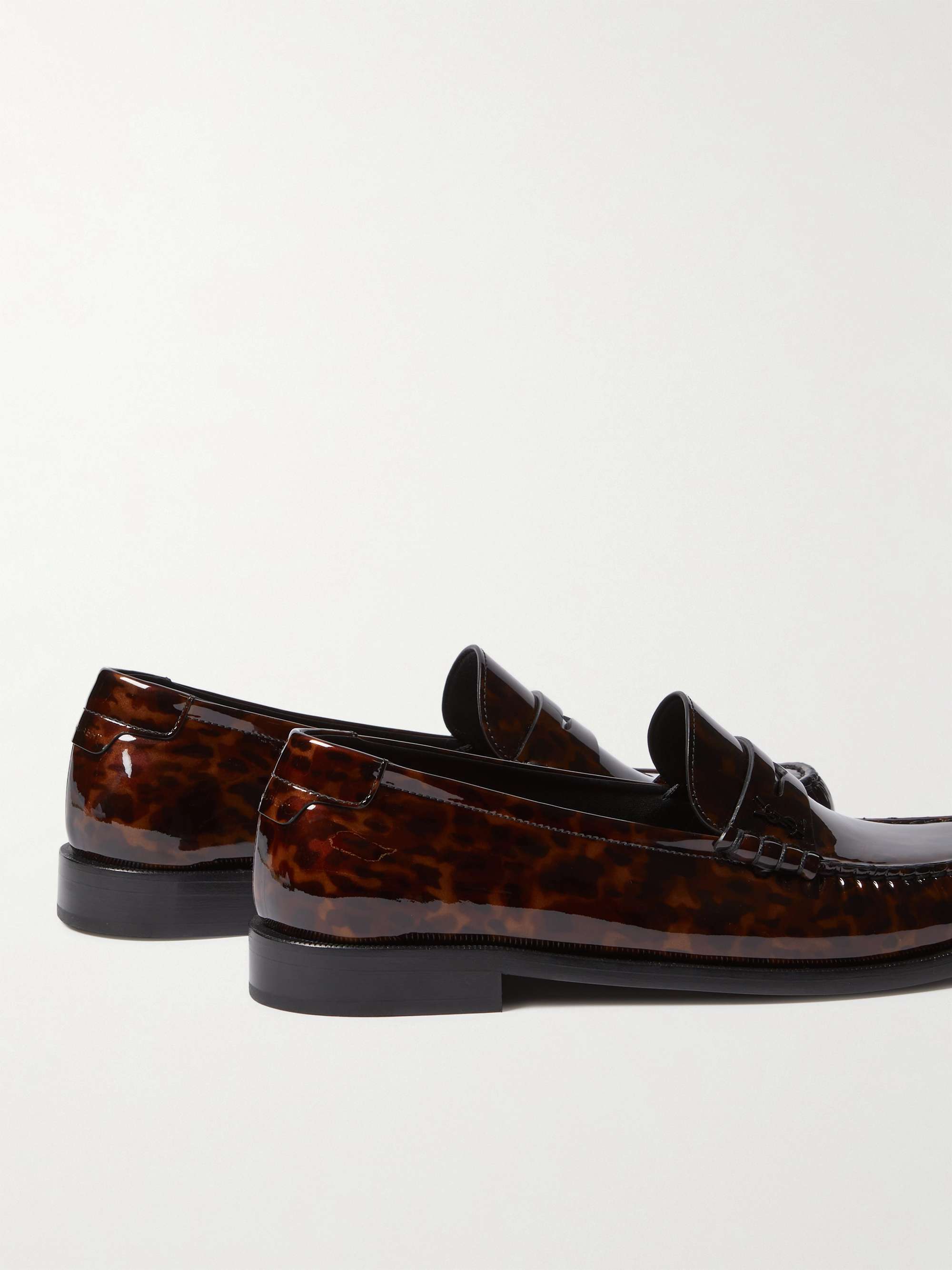 SAINT LAURENT Le Loafer Leopard-Print Leather Penny Loafers for Men | MR  PORTER