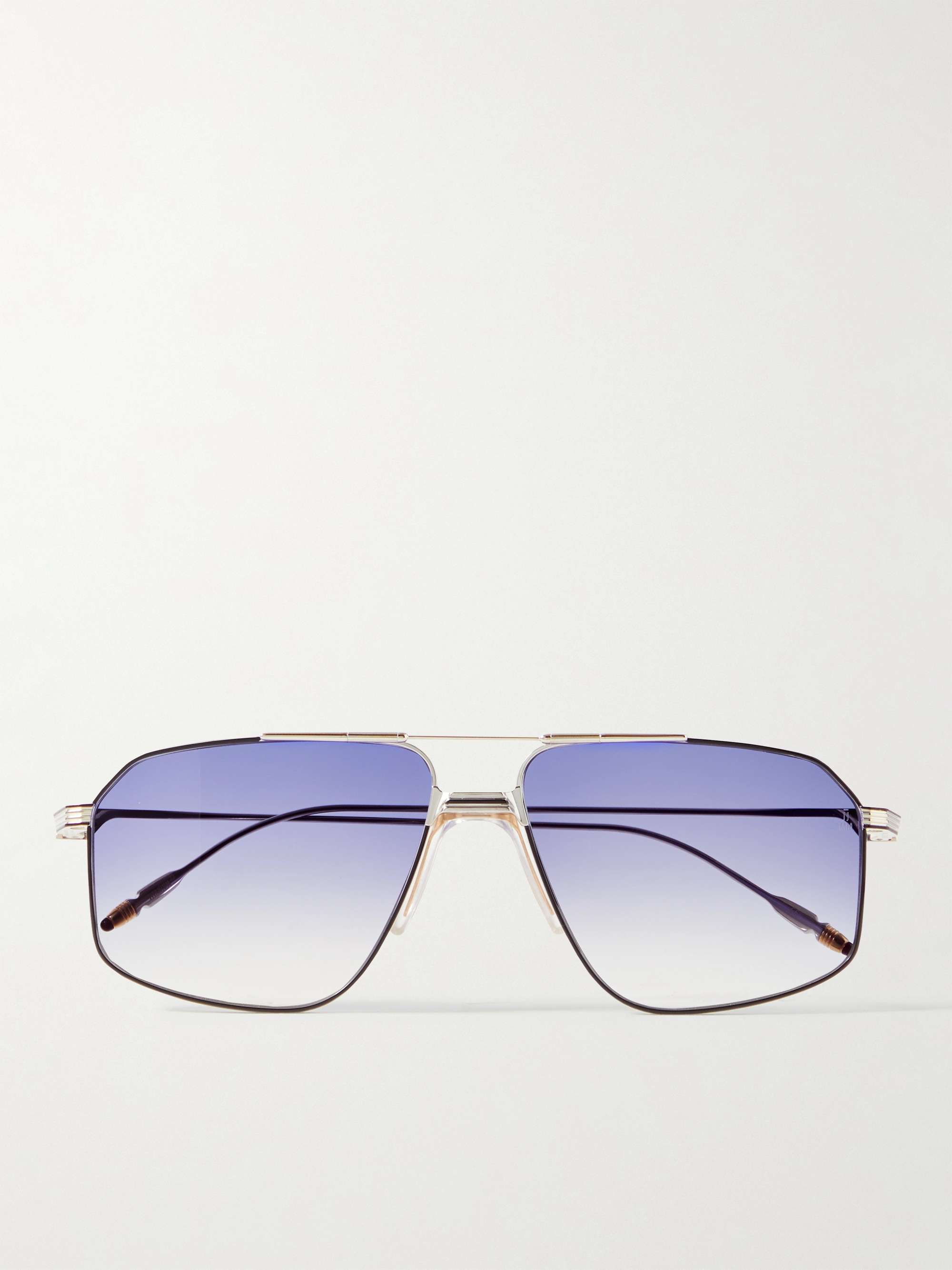 JACQUES MARIE MAGE Jagger Aviator-Style Silver-Tone Sunglasses for Men | MR  PORTER