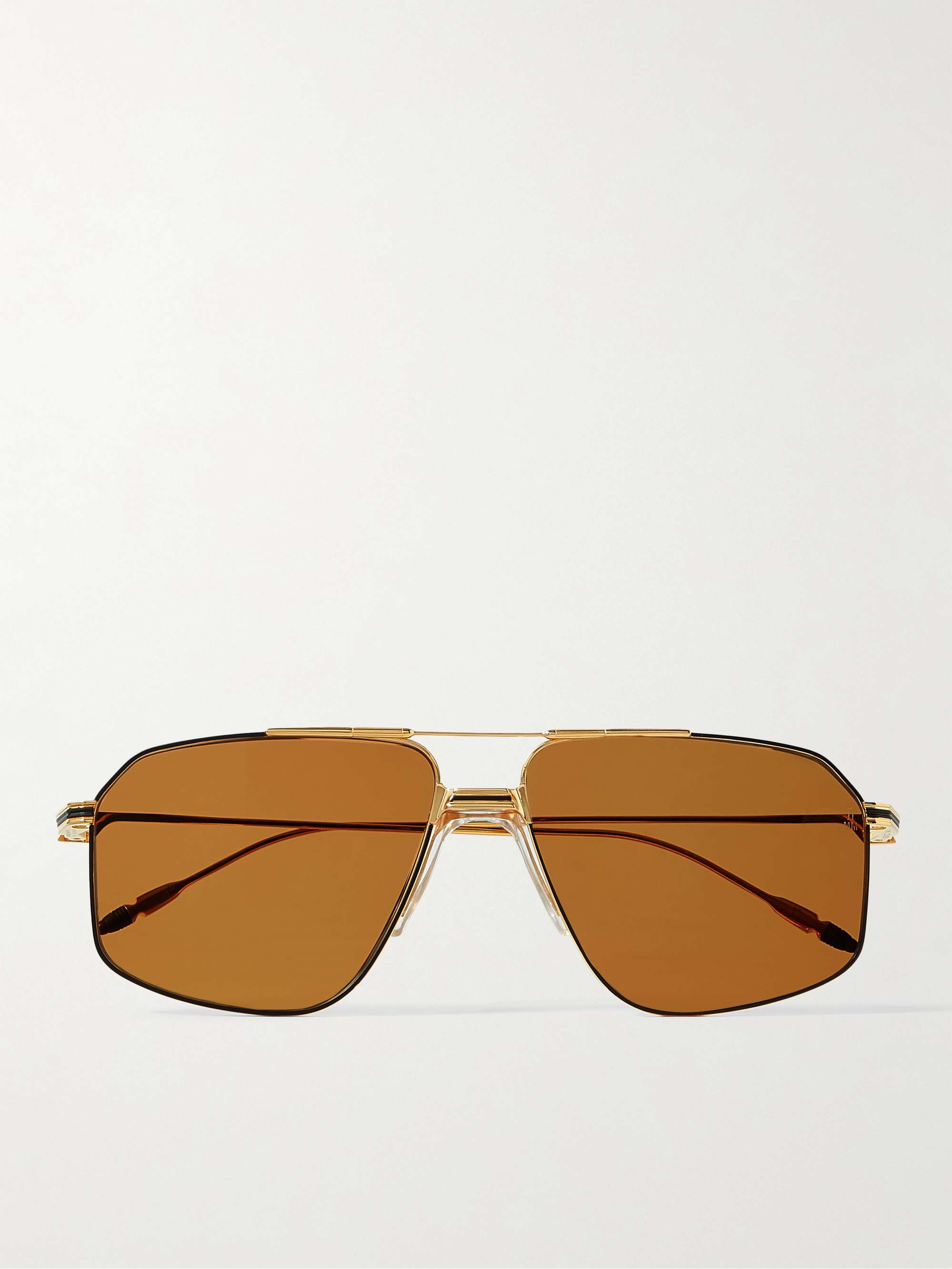 JACQUES MARIE MAGE Jagger Aviator-Style Gold-Tone Titanium Sunglasses | MR  PORTER