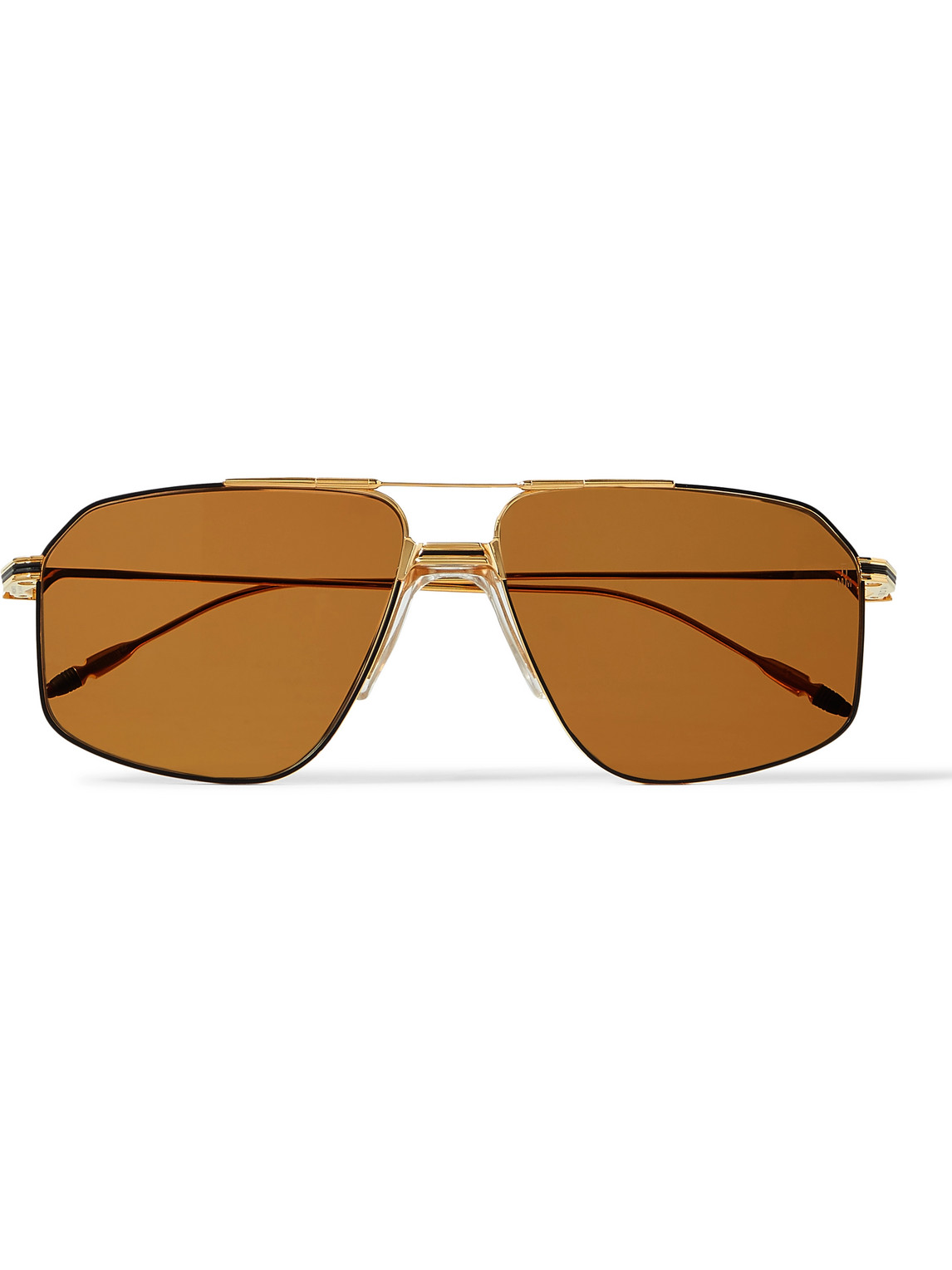 Jacques Marie Mage Jagger Aviator-style Gold-tone Titanium Sunglasses