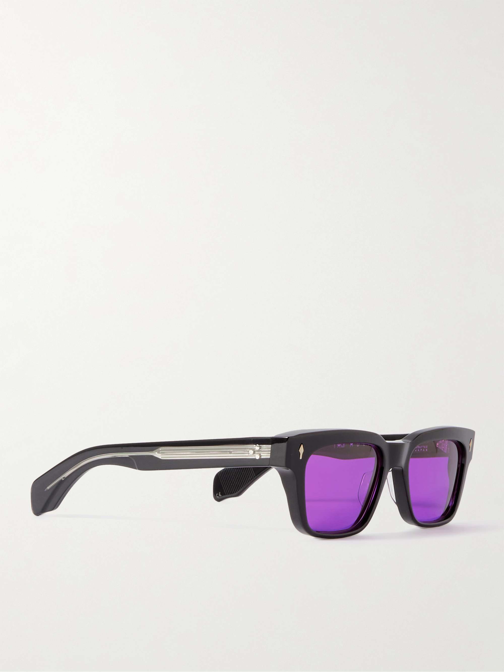 JACQUES MARIE MAGE Molino Abyss Square-Frame Acetate Sunglasses