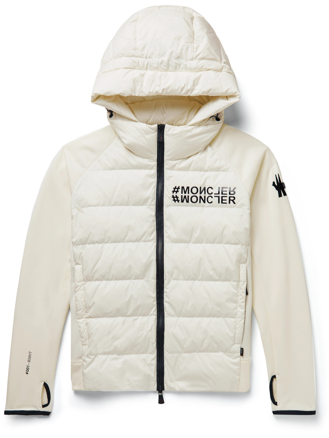 einde Collega Spaans MONCLER GENIUS X GRENOBLE Moncler Grenoble - Logo-Print Quilted Shell And  Jersey Hooded Down Ski Jacket - Men - Neutrals - L voor mannen