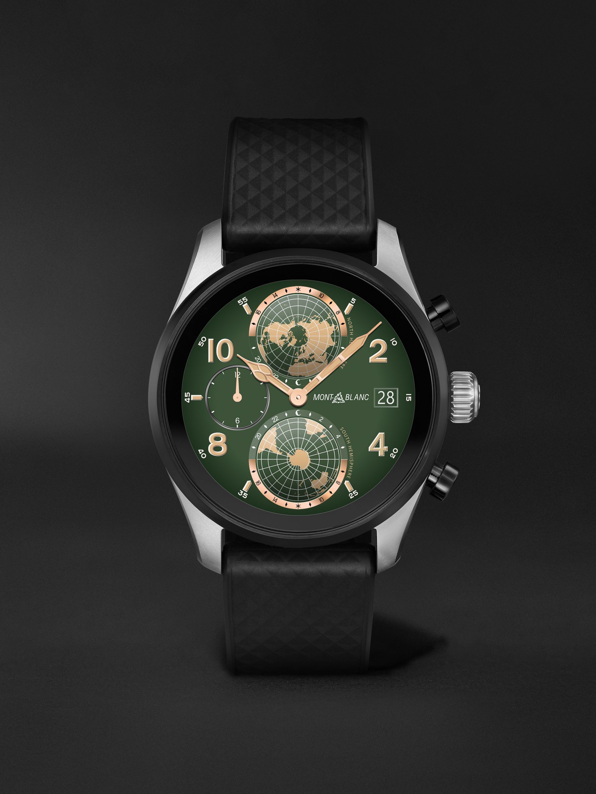 Smartwatch 43 mm in titanio con cinturino in gomma Summit 3, N. rif. 129268  | MR PORTER