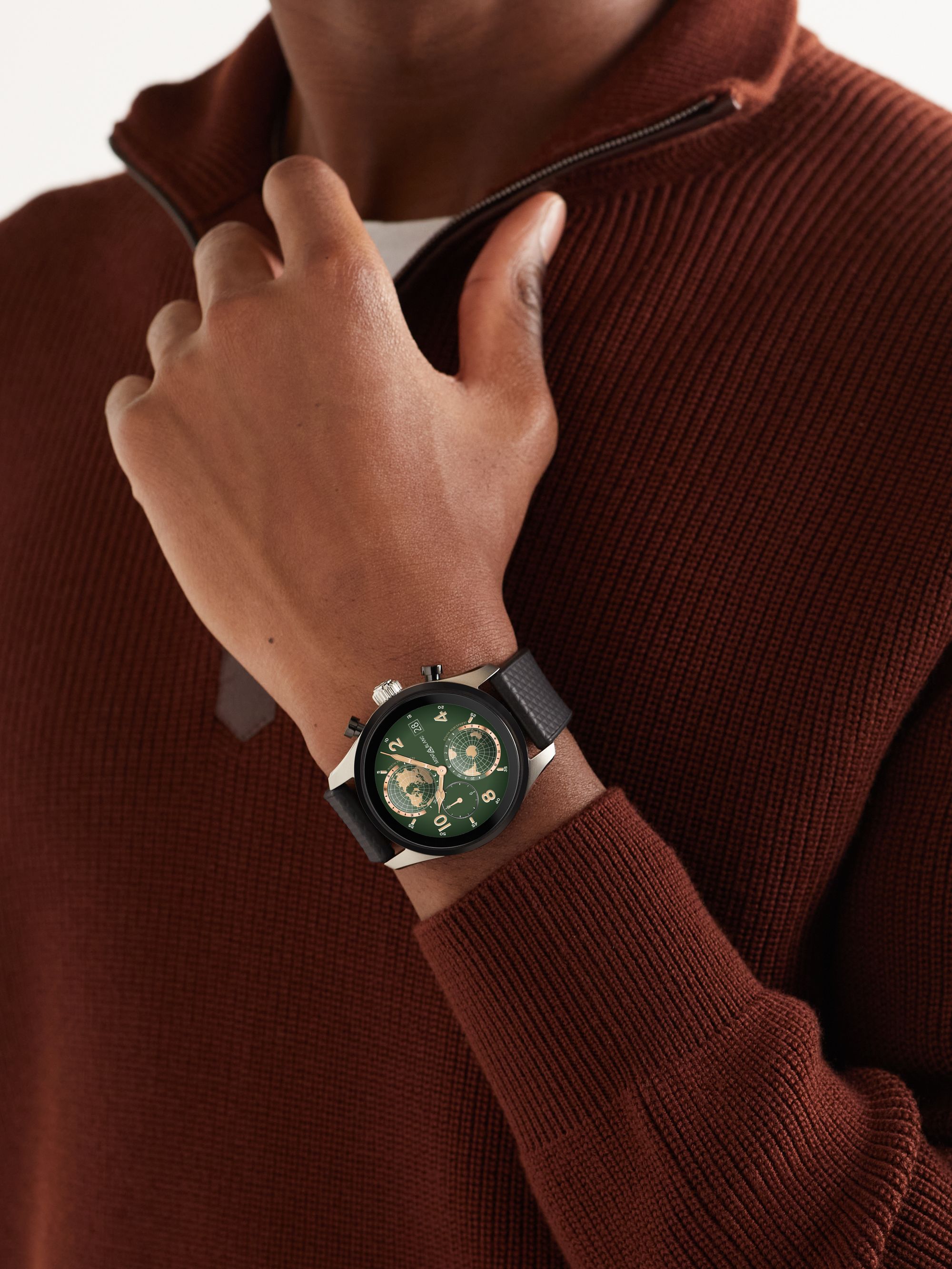 Summit 3 42 mm Smart Watch aus Titan mit Kautschukarmband, Ref.-Nr. 129268  | MR PORTER