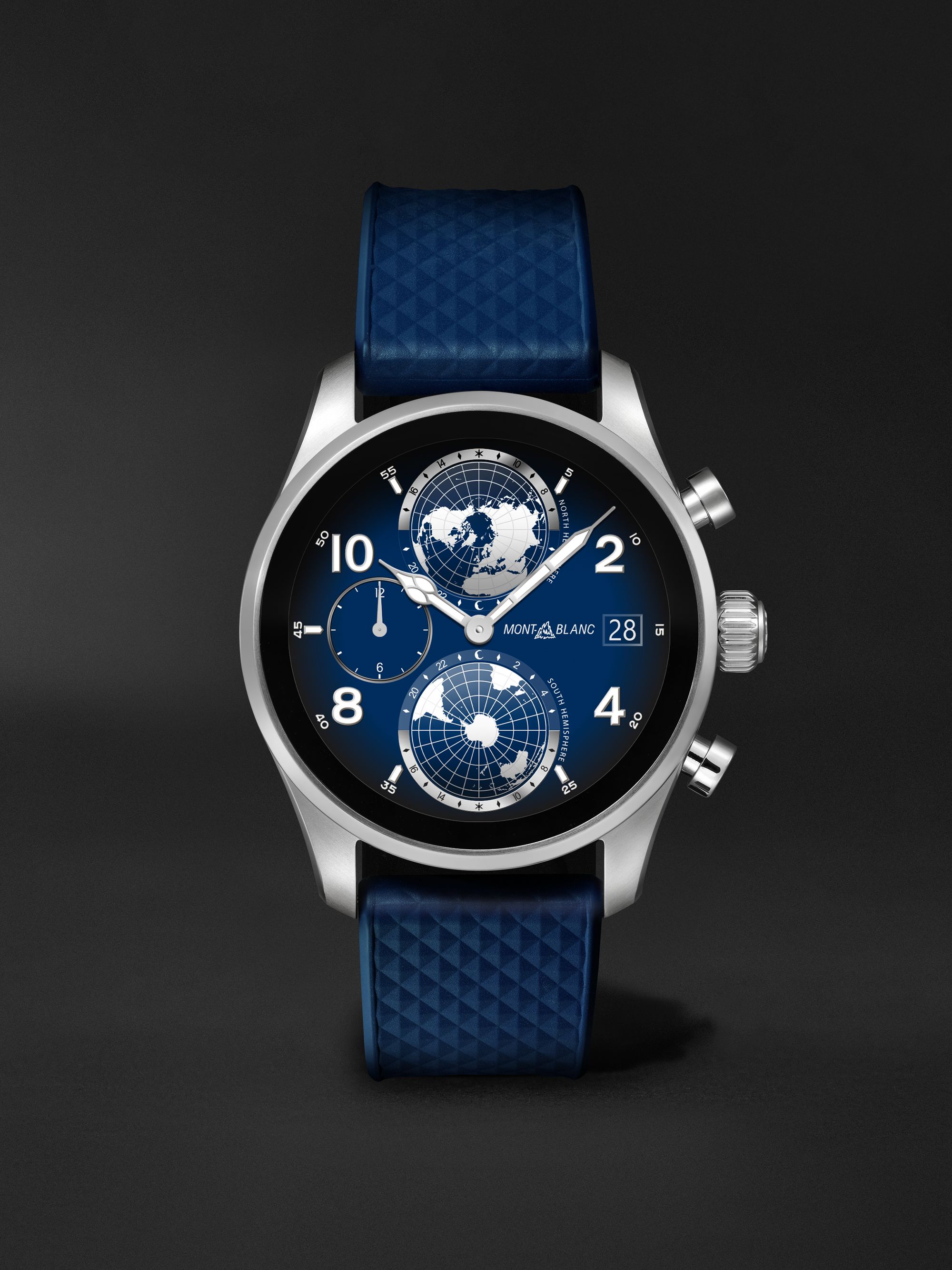 Smartwatch 43 mm in titanio con cinturino in gomma Summit 3, N. rif. 129268  MONTBLANC da uomo | MR PORTER